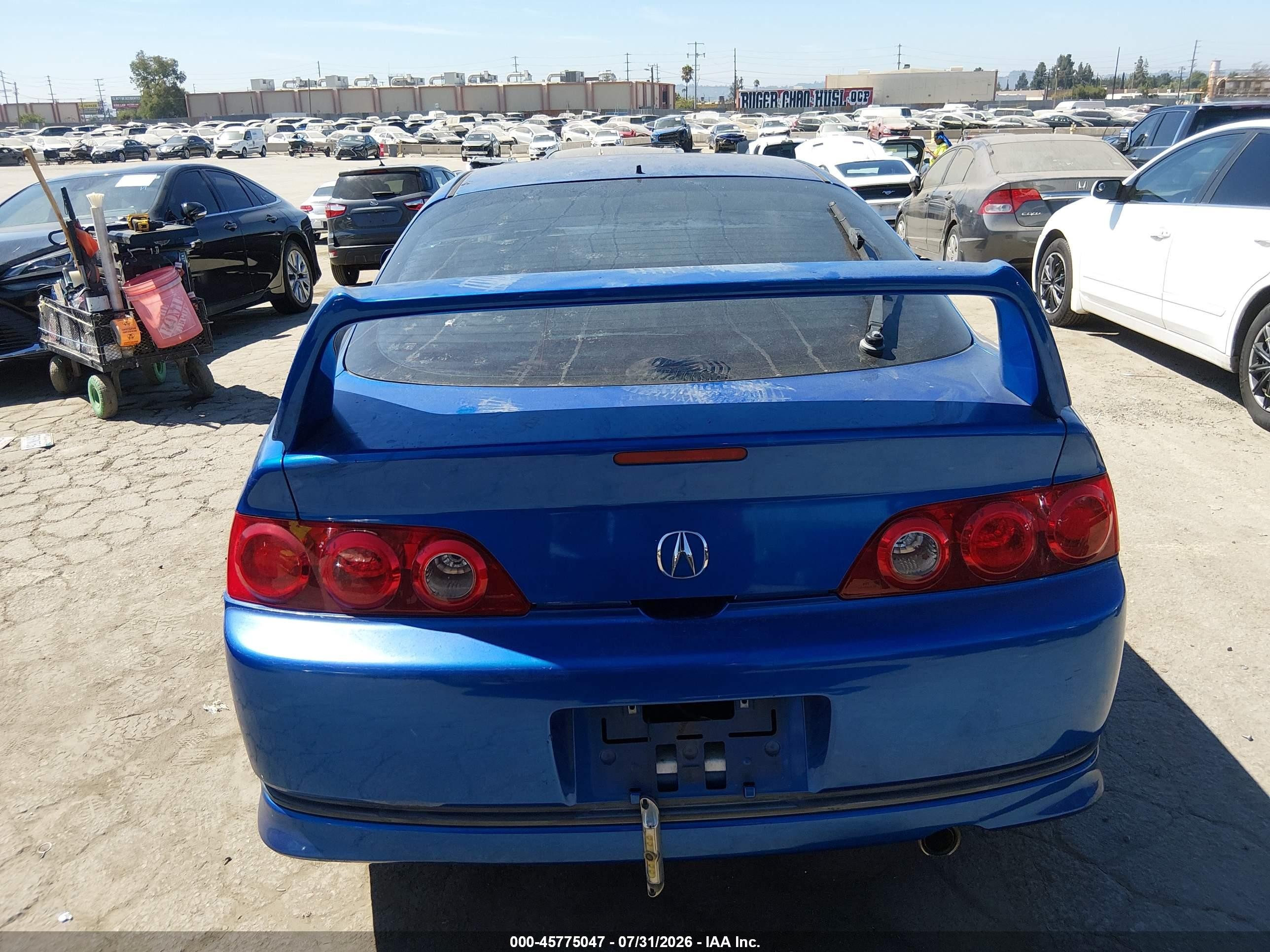 2006 Acura Rsx   Blue vin: JH4DC54866S011859