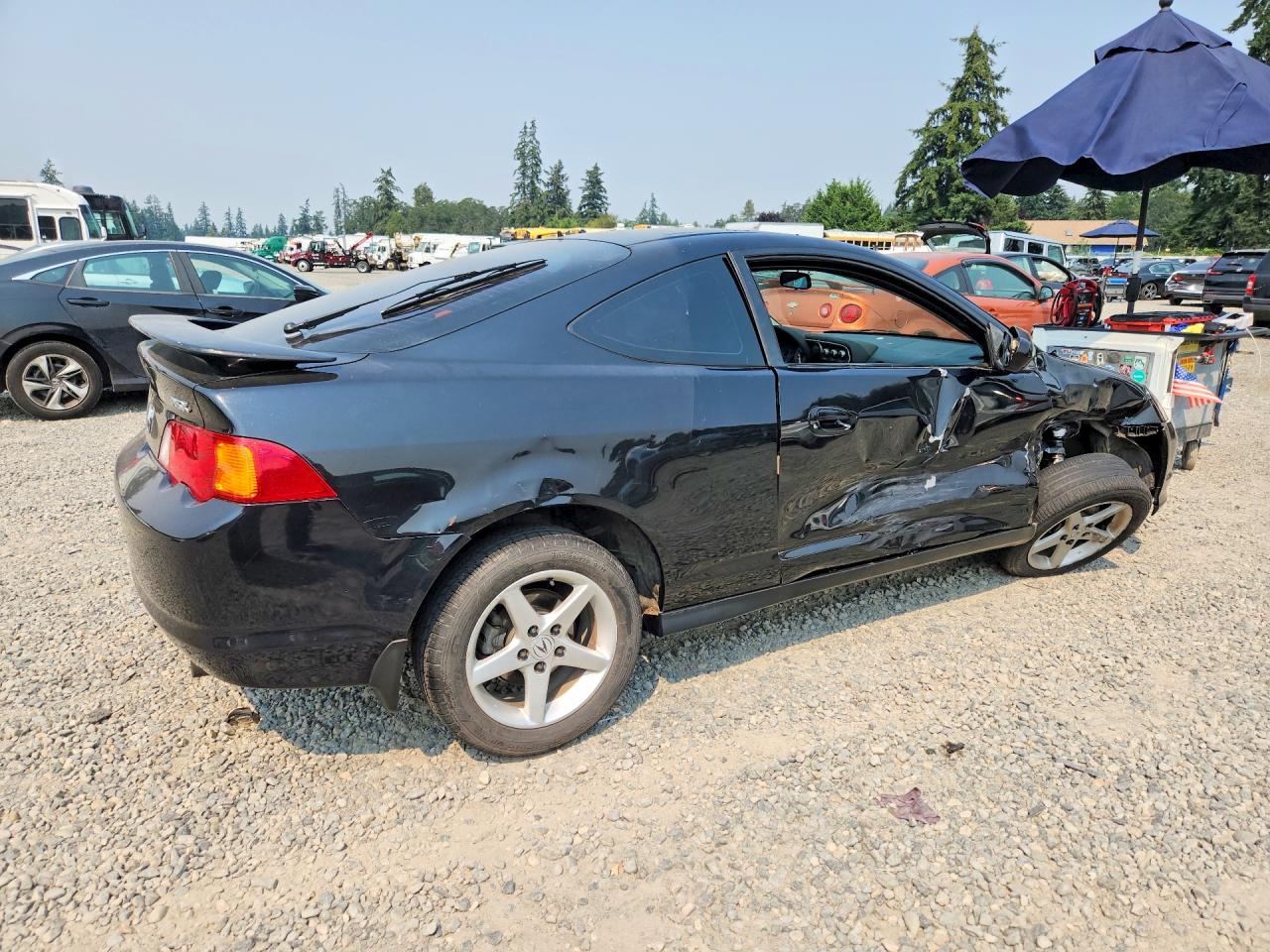 2002 Acura Rsx Black vin: JH4DC54872C012314