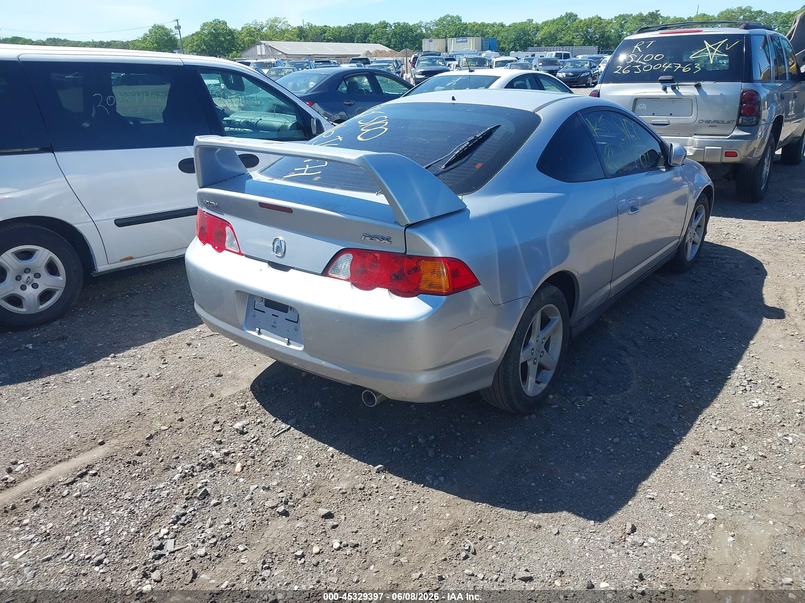 2002 Acura Rsx   Silver vin: JH4DC54872C029999