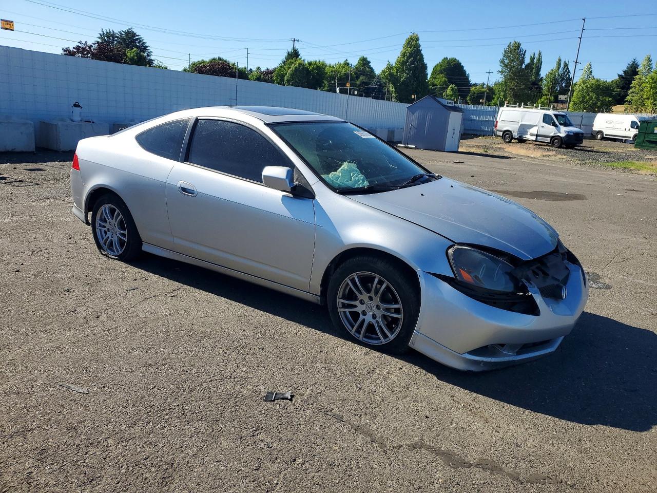 2005 Acura Rsx Silver vin: JH4DC54875S001890