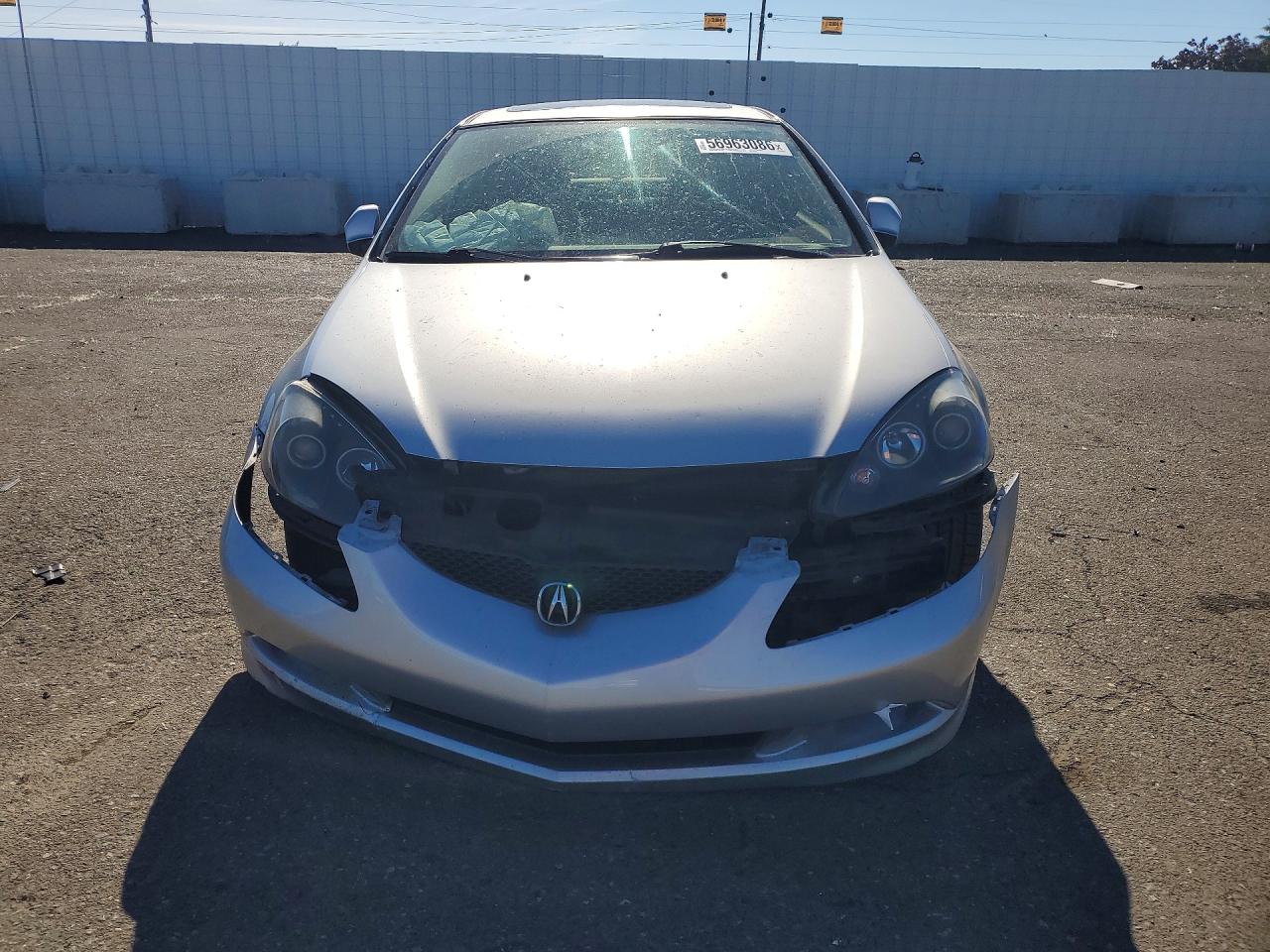 2005 Acura Rsx Silver vin: JH4DC54875S001890