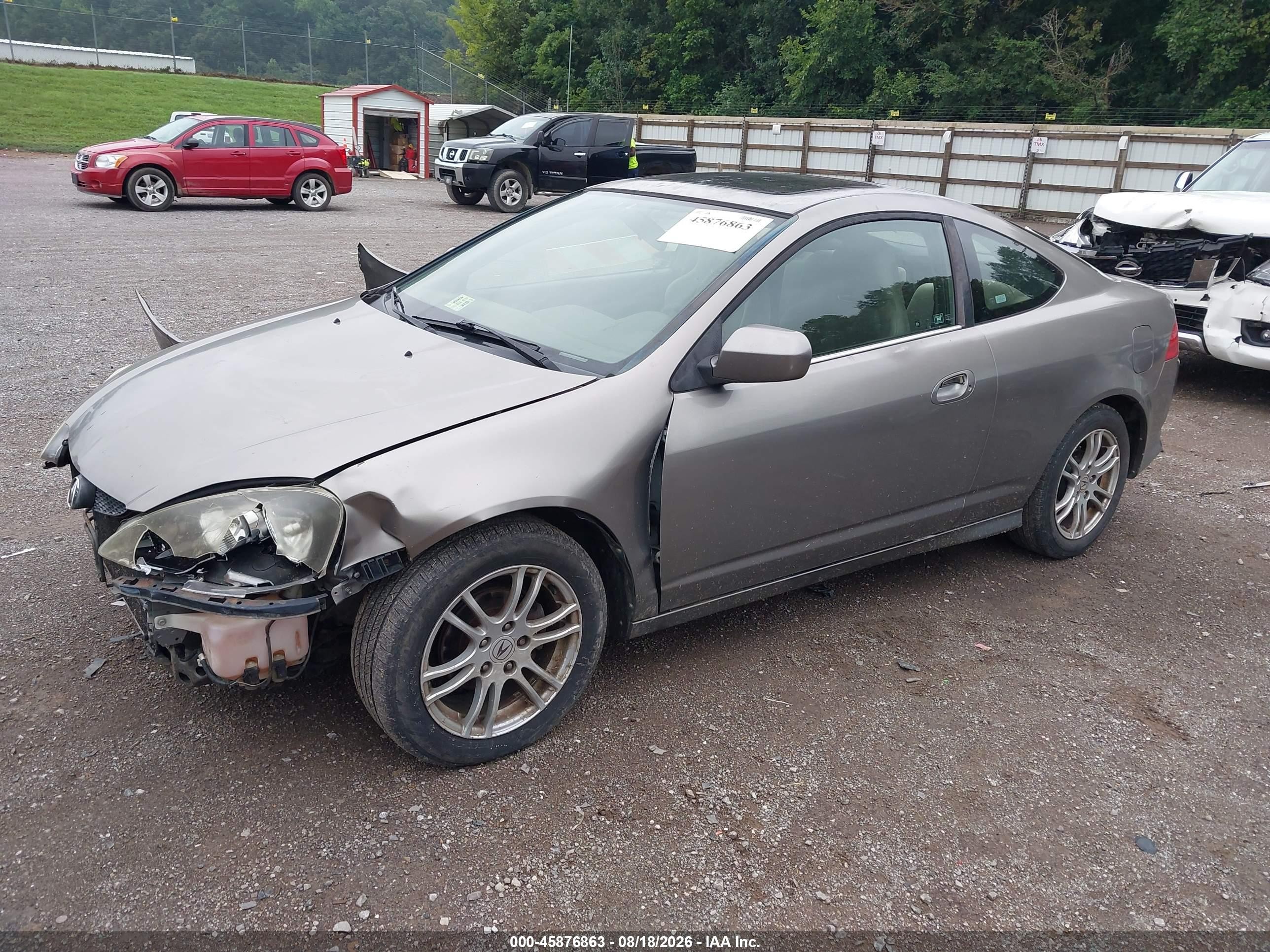 2005 Acura Rsx   Gray vin: JH4DC54875S005454