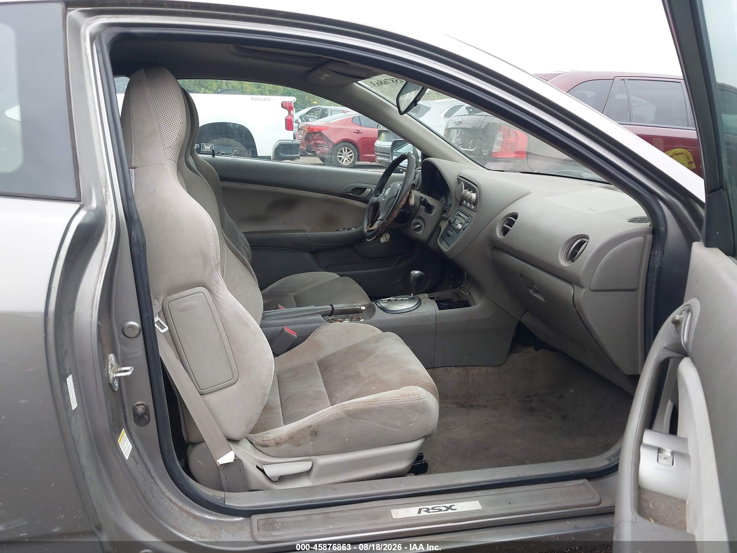 2005 Acura Rsx   Gray vin: JH4DC54875S005454