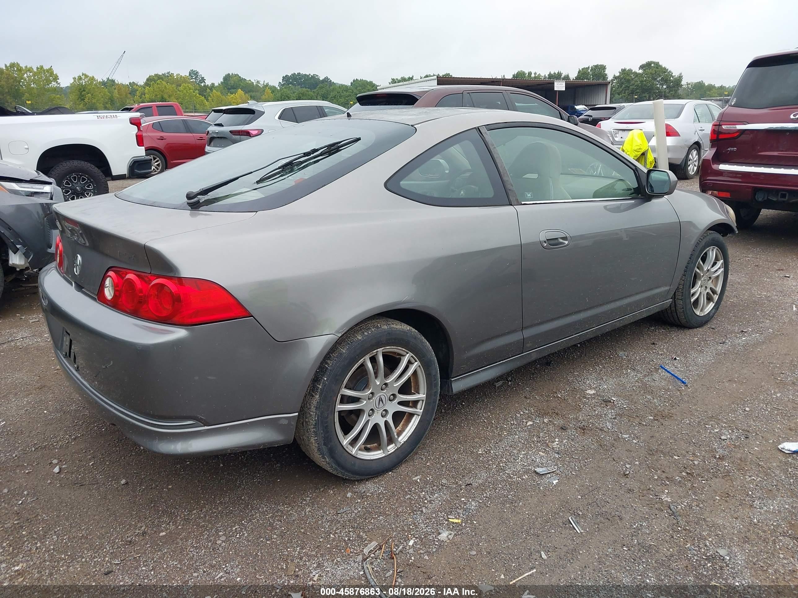 2005 Acura Rsx   Gray vin: JH4DC54875S005454