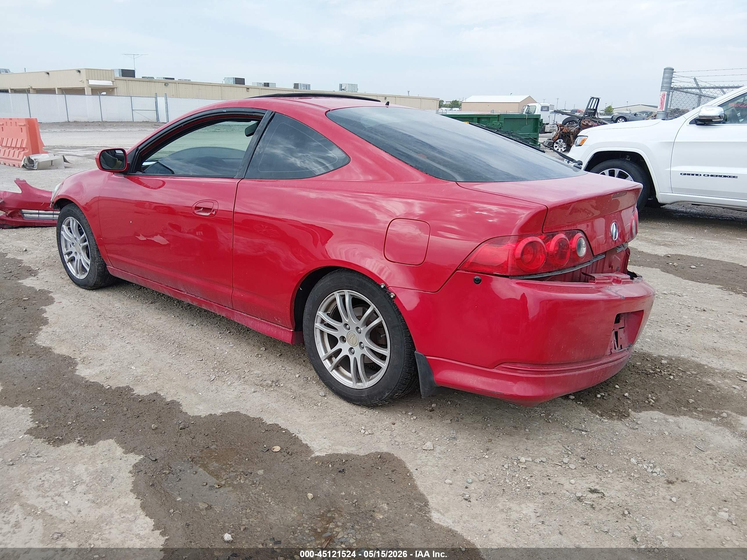 2006 Acura Rsx   Красный vin: JH4DC54876S002393