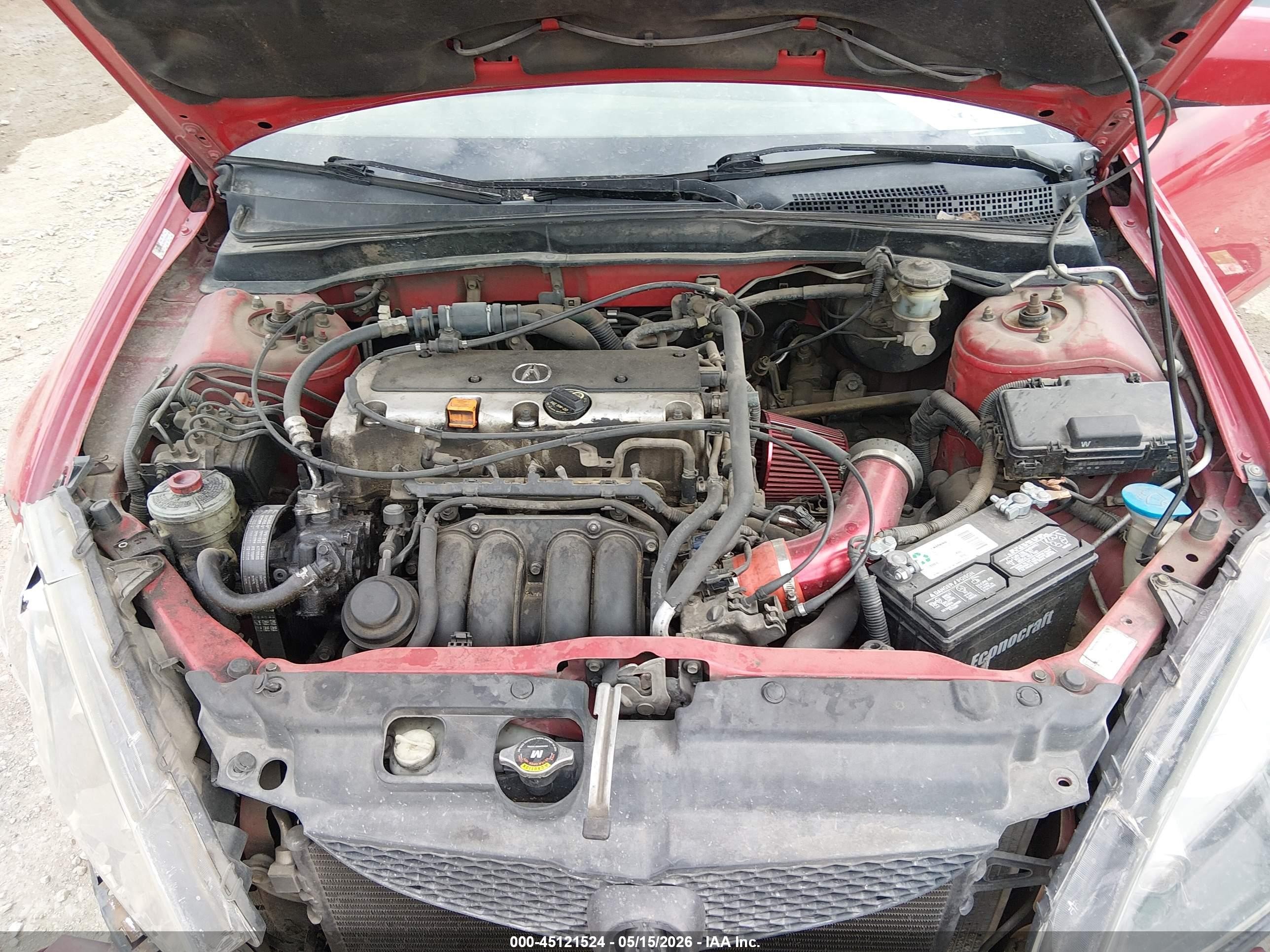 2006 Acura Rsx   Красный vin: JH4DC54876S002393