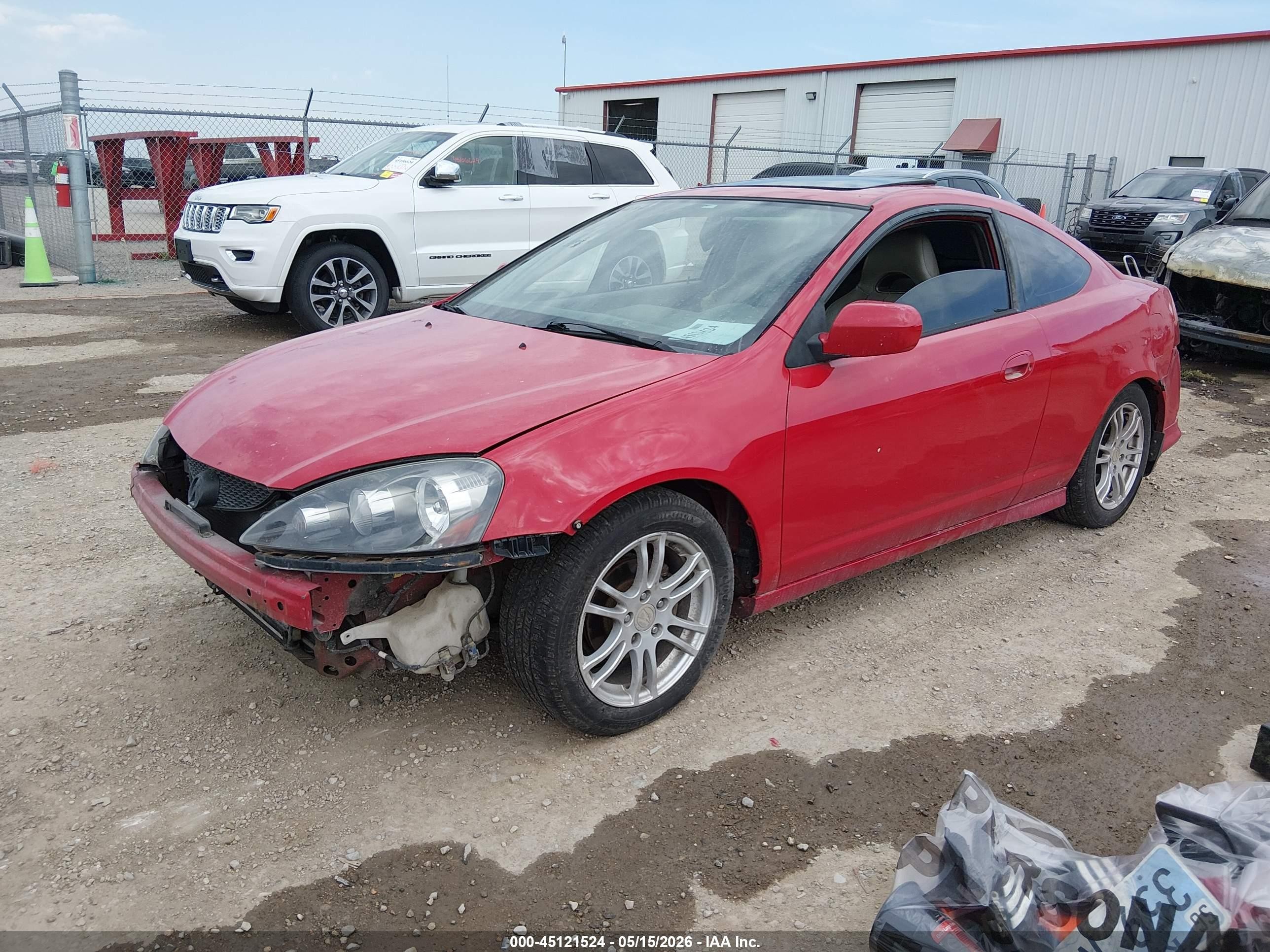 2006 Acura Rsx   Красный vin: JH4DC54876S002393