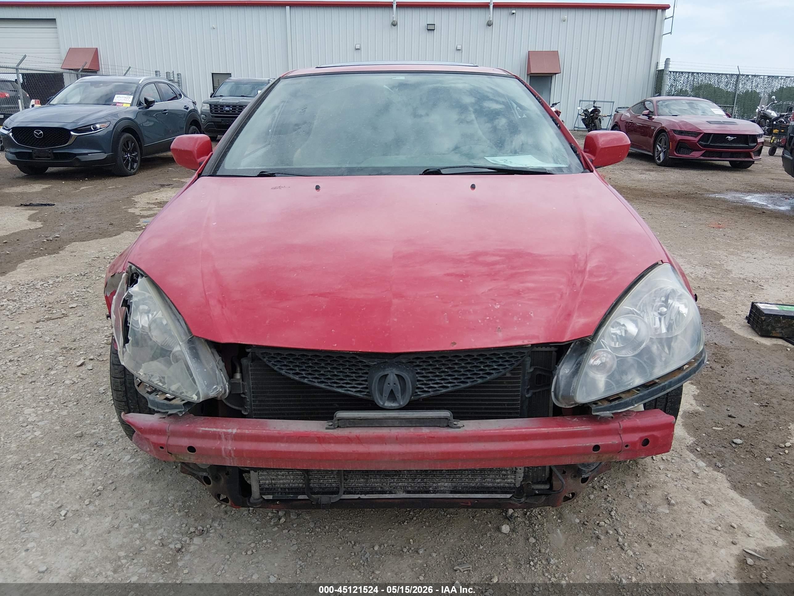 2006 Acura Rsx   Красный vin: JH4DC54876S002393