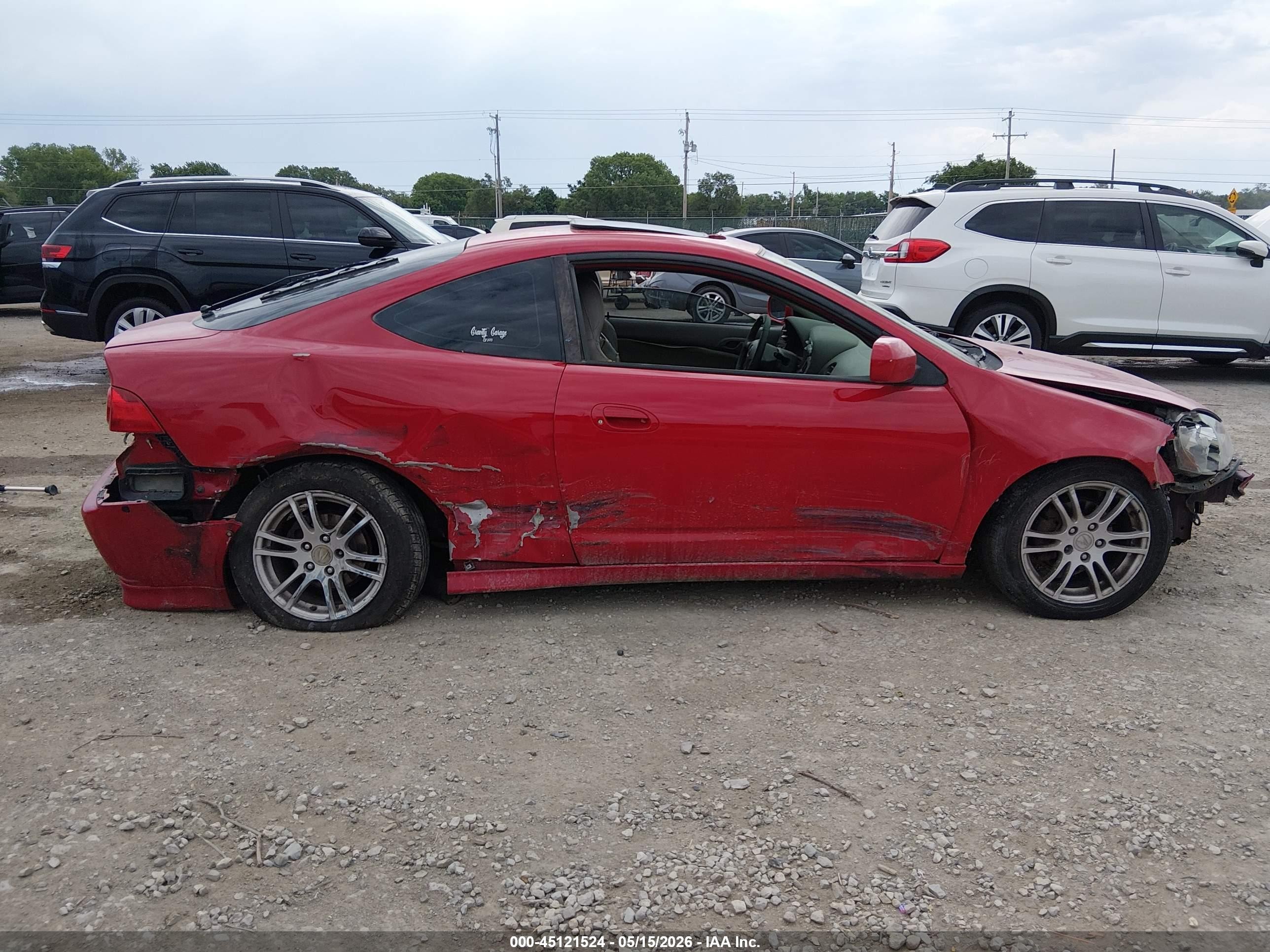 2006 Acura Rsx   Красный vin: JH4DC54876S002393