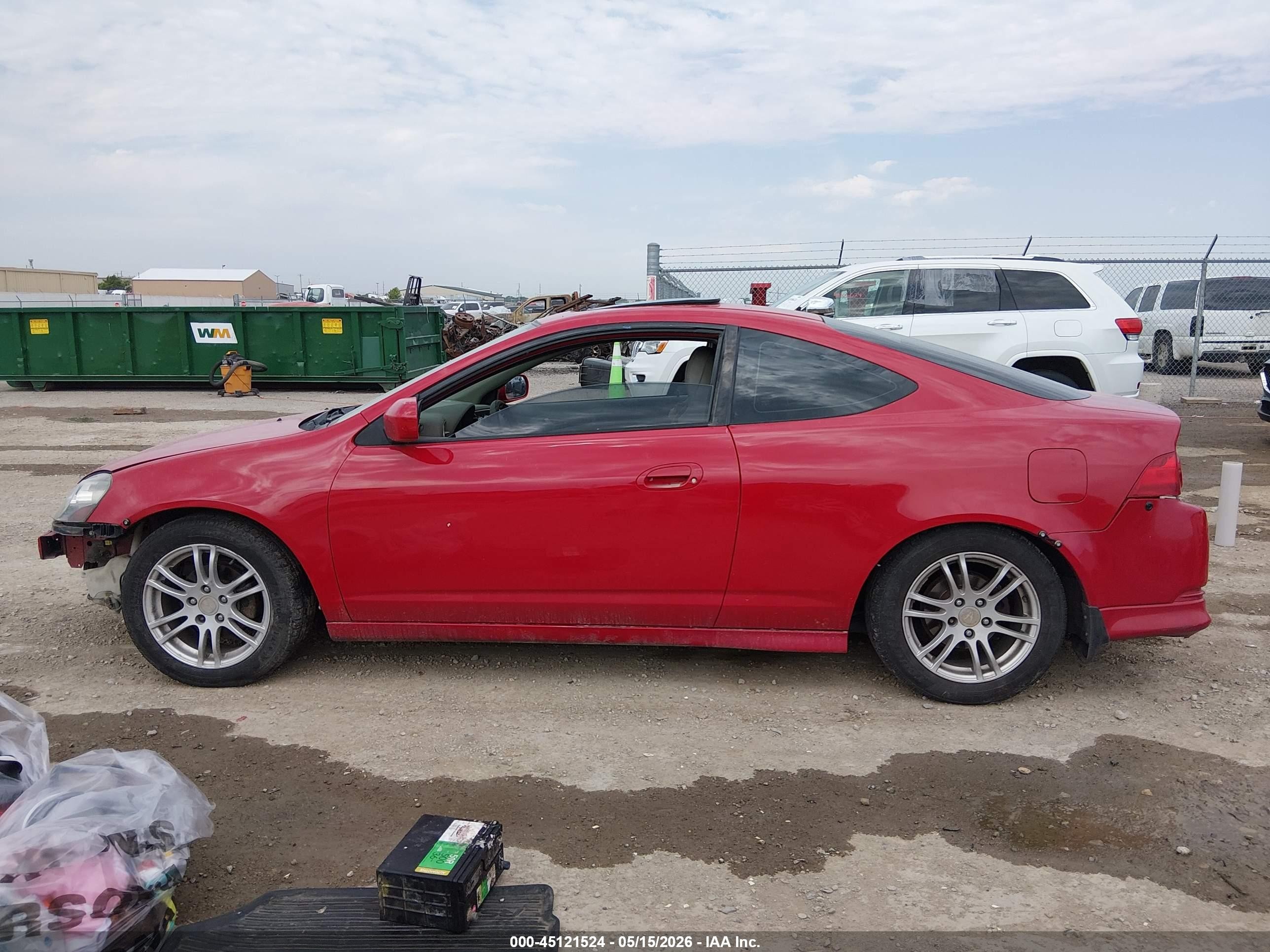 2006 Acura Rsx   Красный vin: JH4DC54876S002393