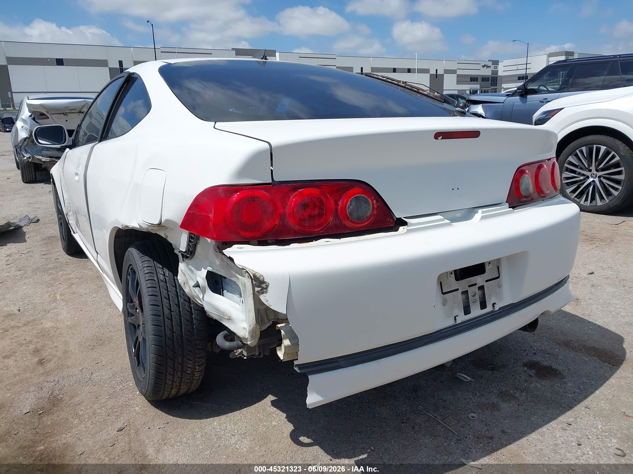 2006 Acura Rsx   White vin: JH4DC54876S009117