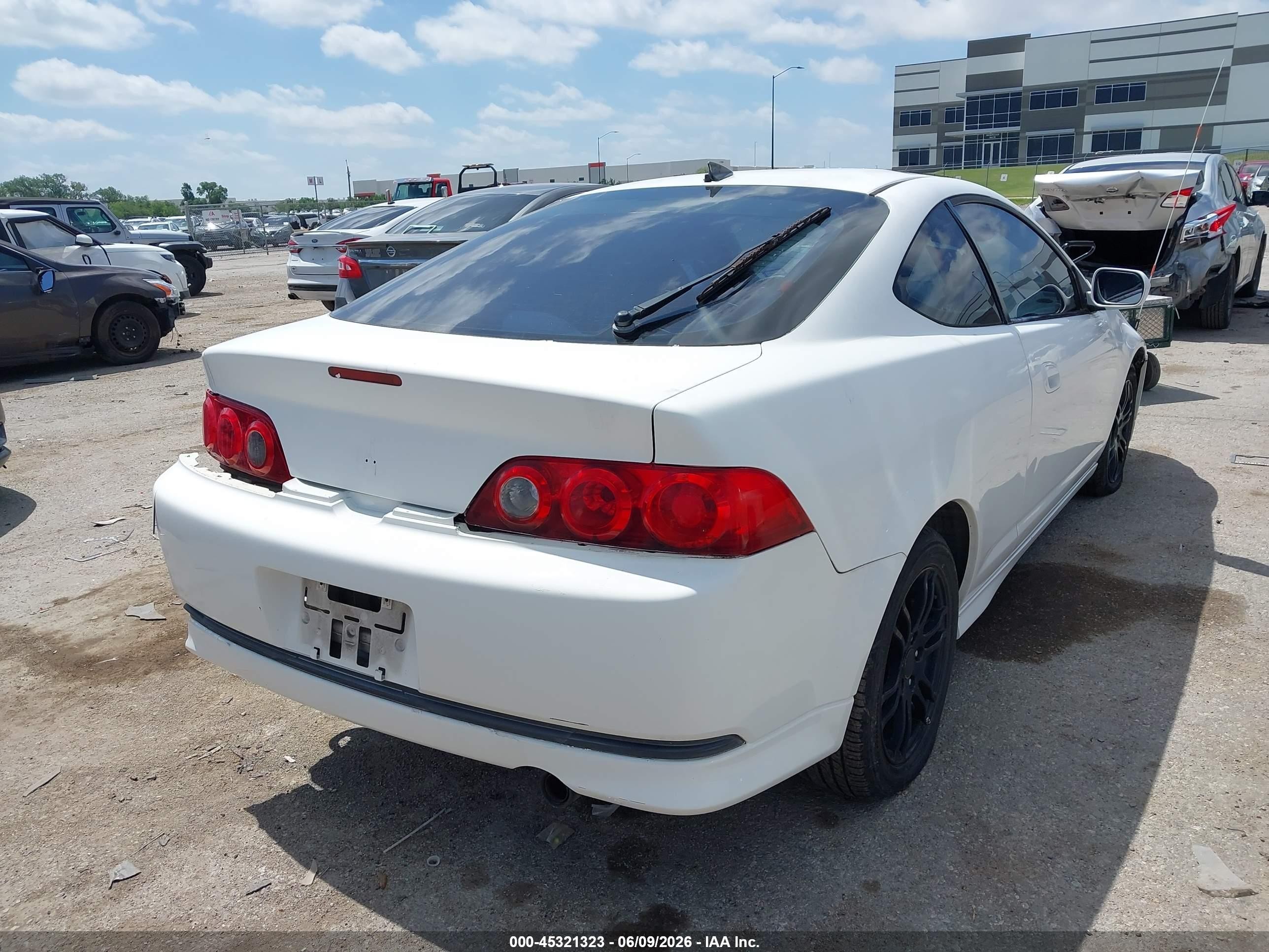 2006 Acura Rsx   White vin: JH4DC54876S009117