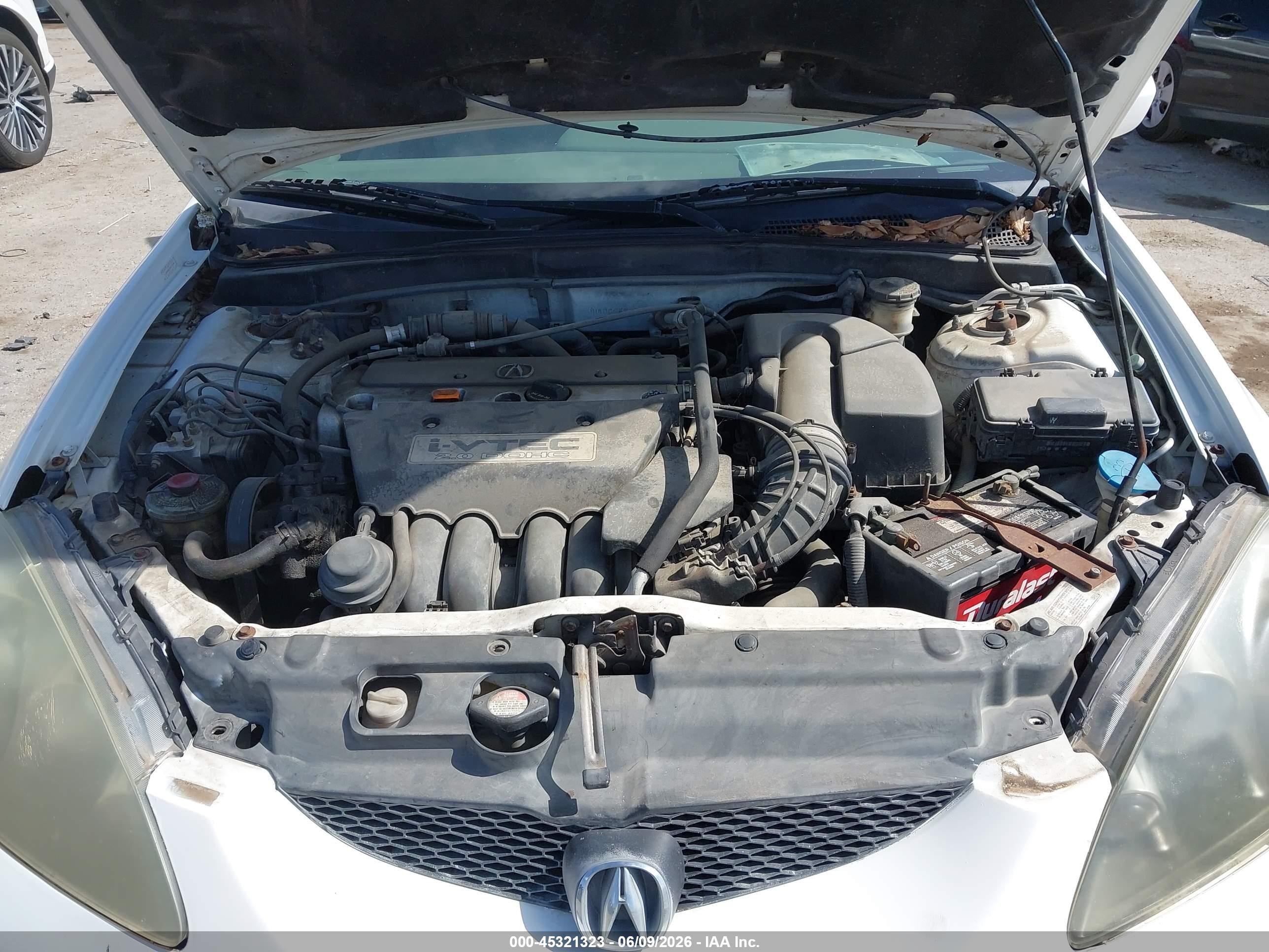 2006 Acura Rsx   White vin: JH4DC54876S009117