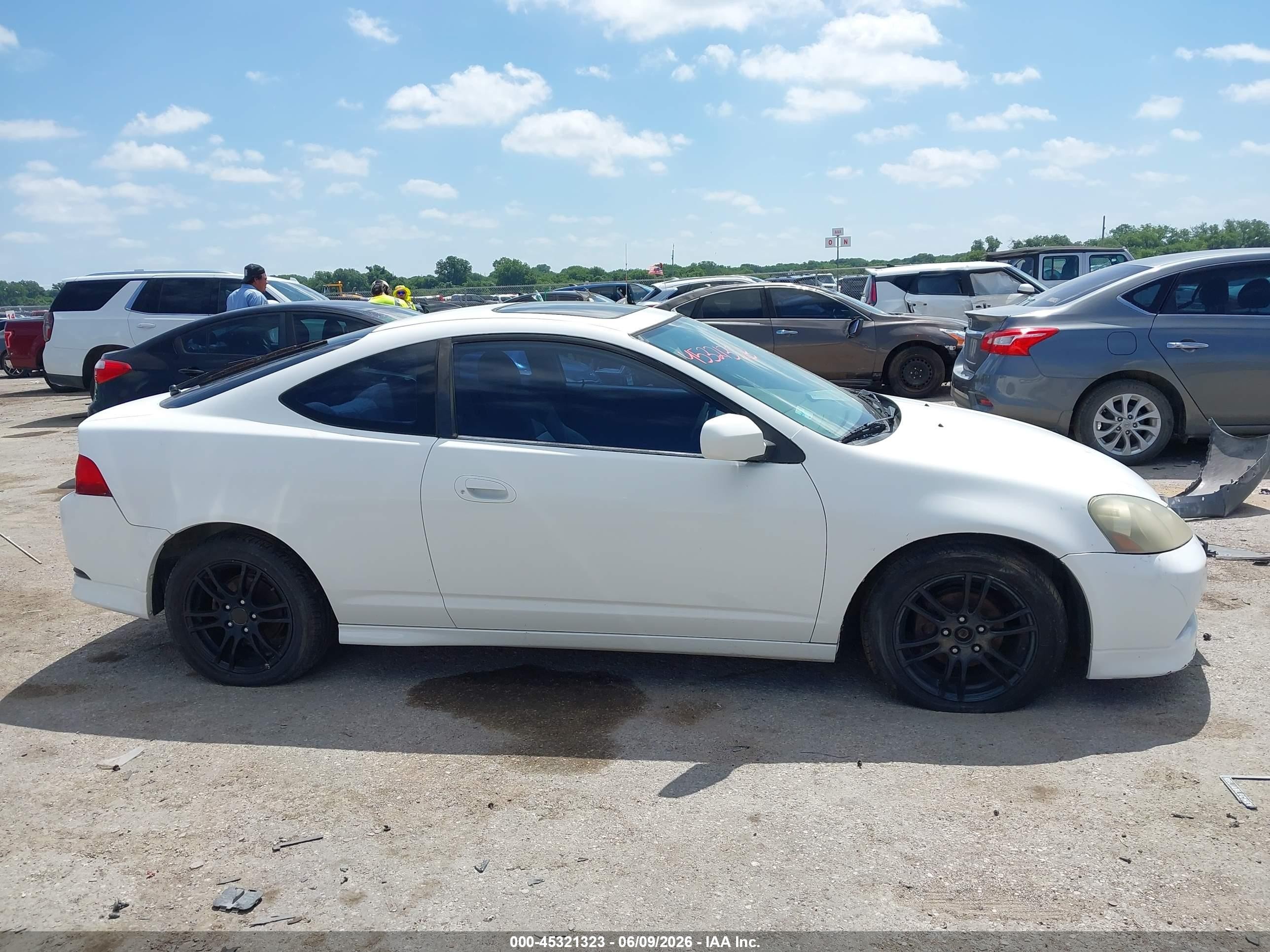 2006 Acura Rsx   White vin: JH4DC54876S009117