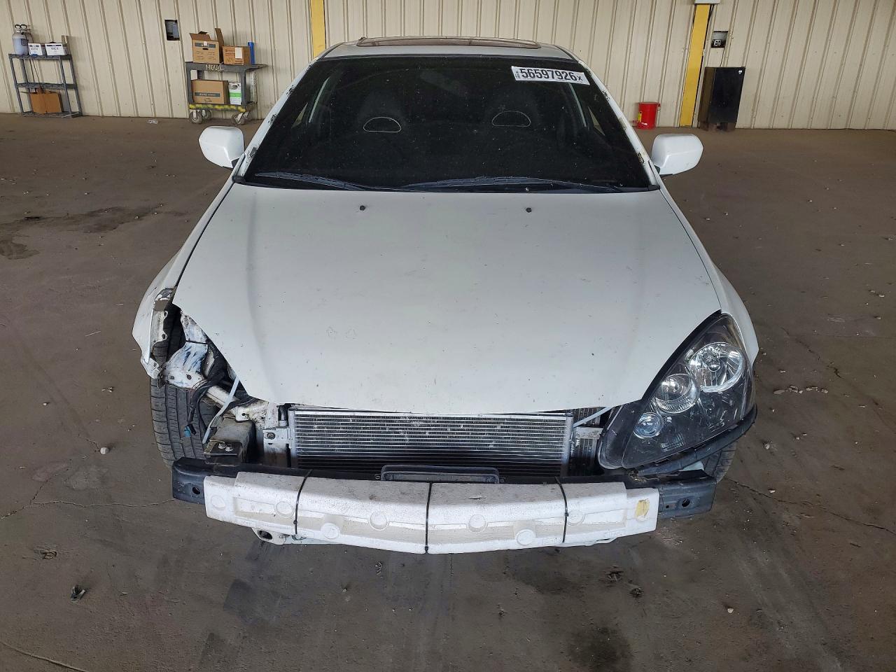 2006 Acura Rsx White vin: JH4DC54876S019906