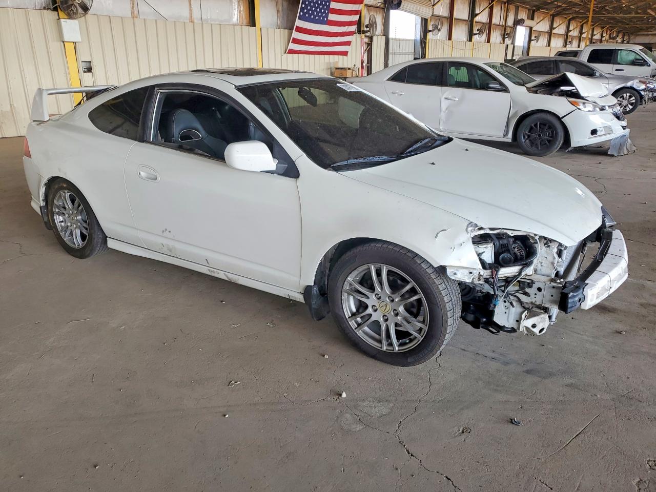 2006 Acura Rsx White vin: JH4DC54876S019906