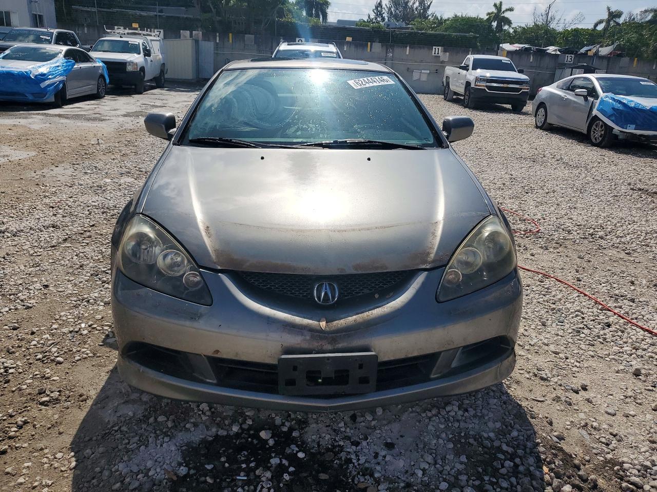 2006 Acura Rsx Silver vin: JH4DC54876S022322