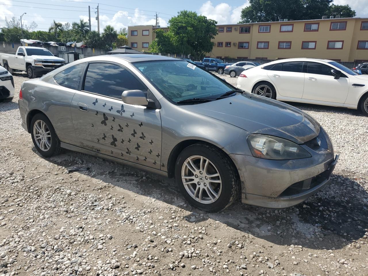 2006 Acura Rsx Silver vin: JH4DC54876S022322