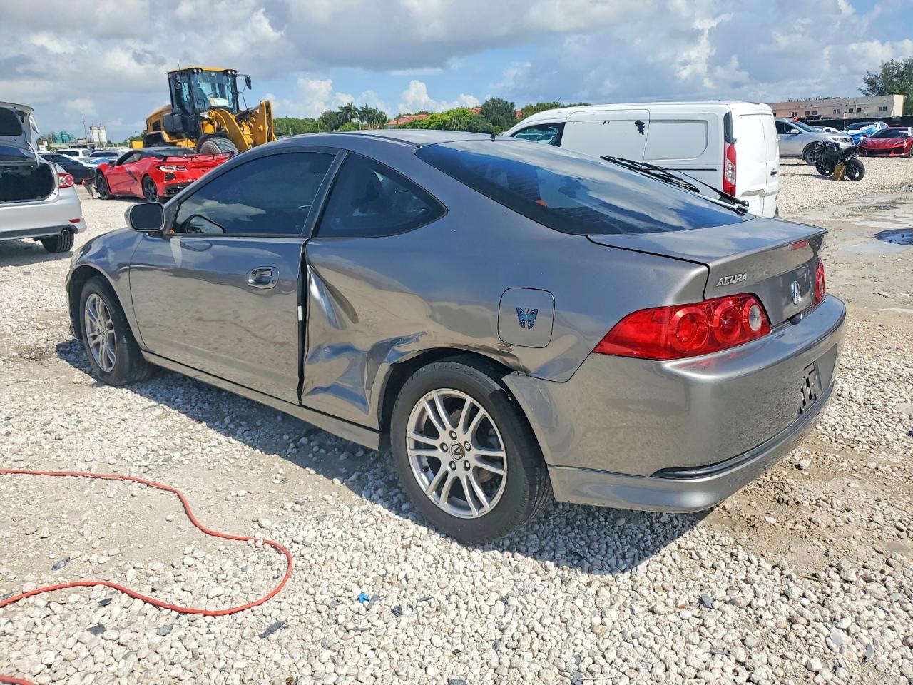 2006 Acura Rsx Silver vin: JH4DC54876S022322
