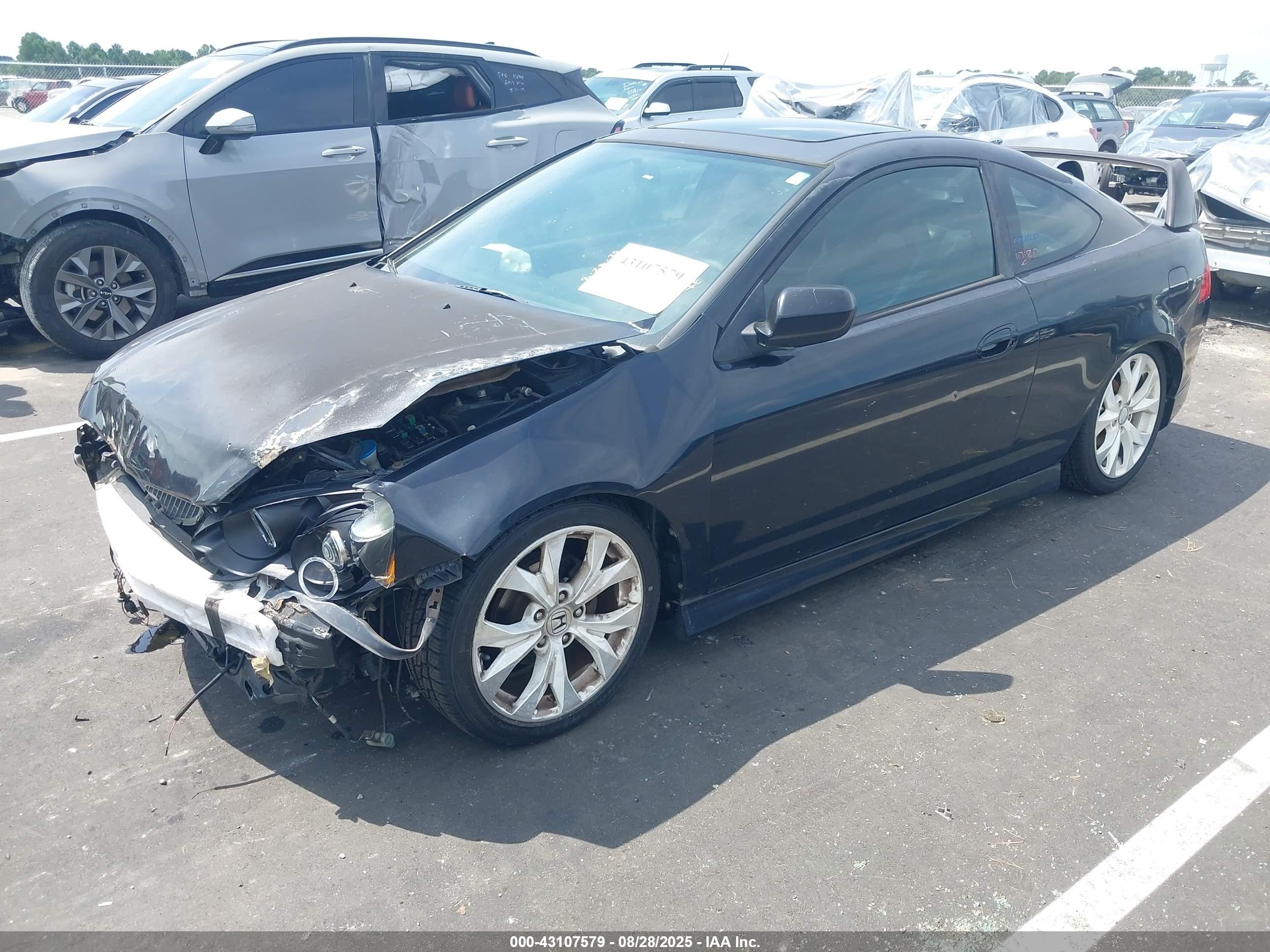 2002 Acura Rsx   Black vin: JH4DC54882C024472