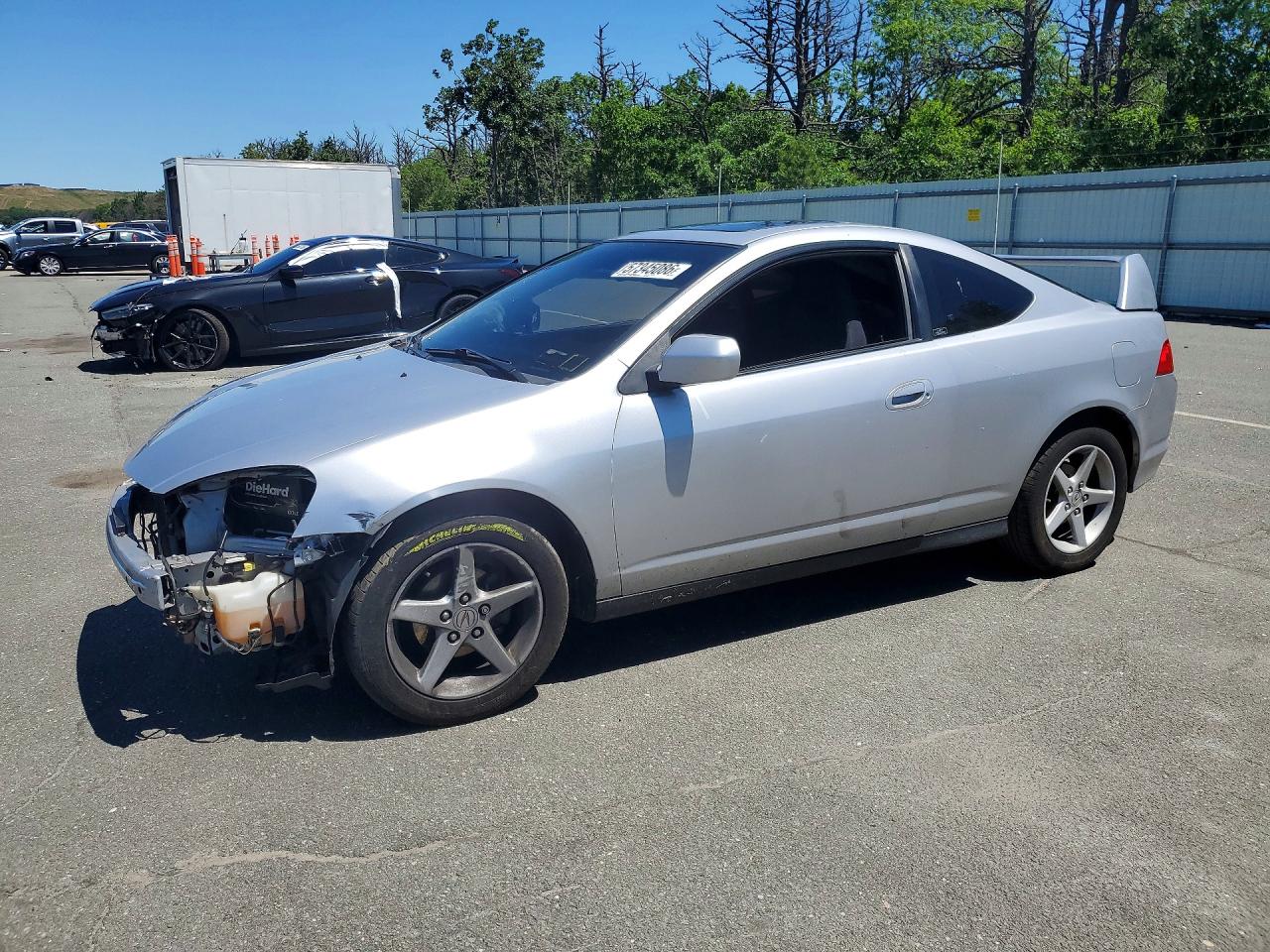 2002 Acura Rsx Silver vin: JH4DC54882C029400