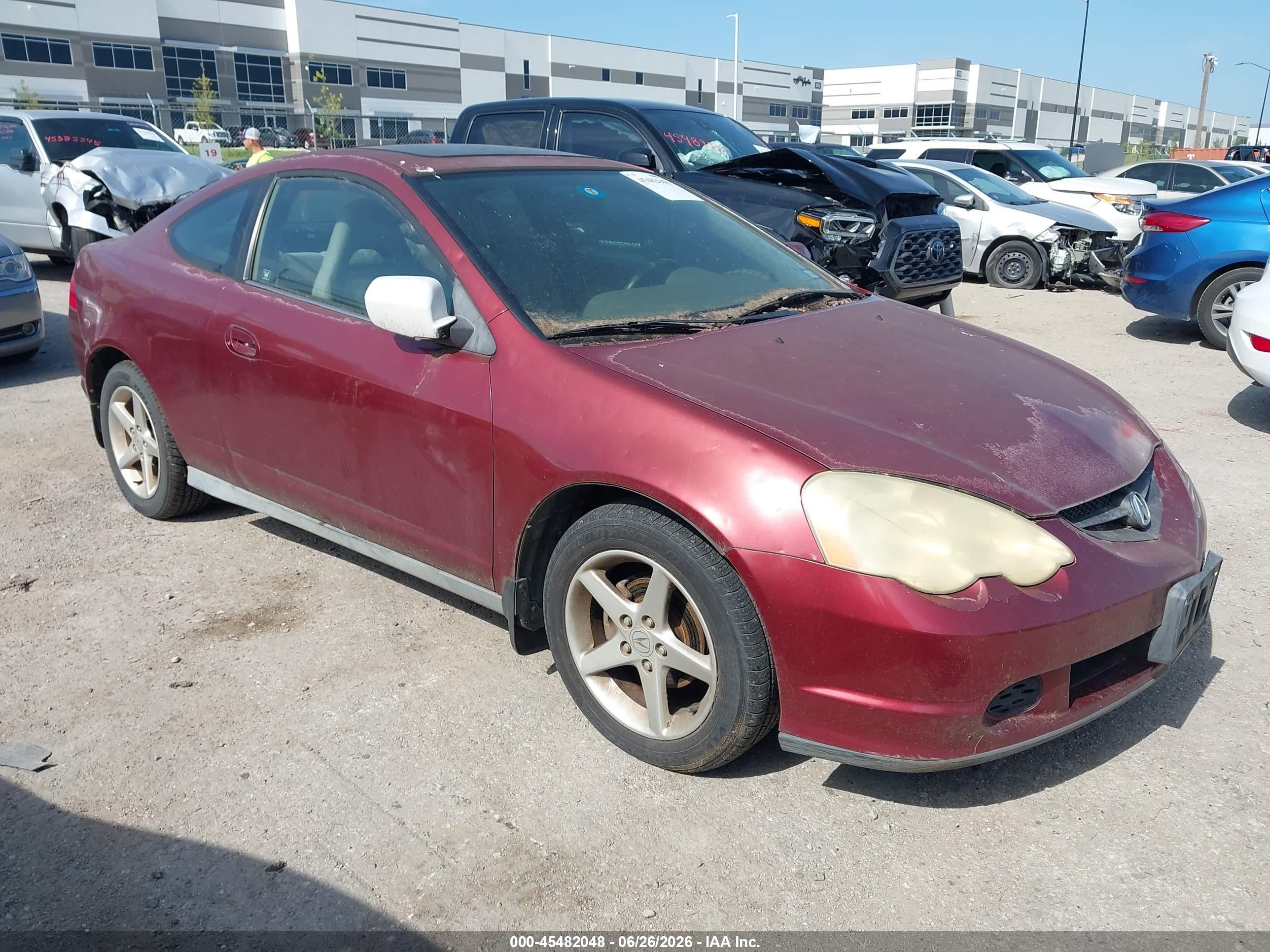 2003 Acura Rsx   Red vin: JH4DC54883S003788