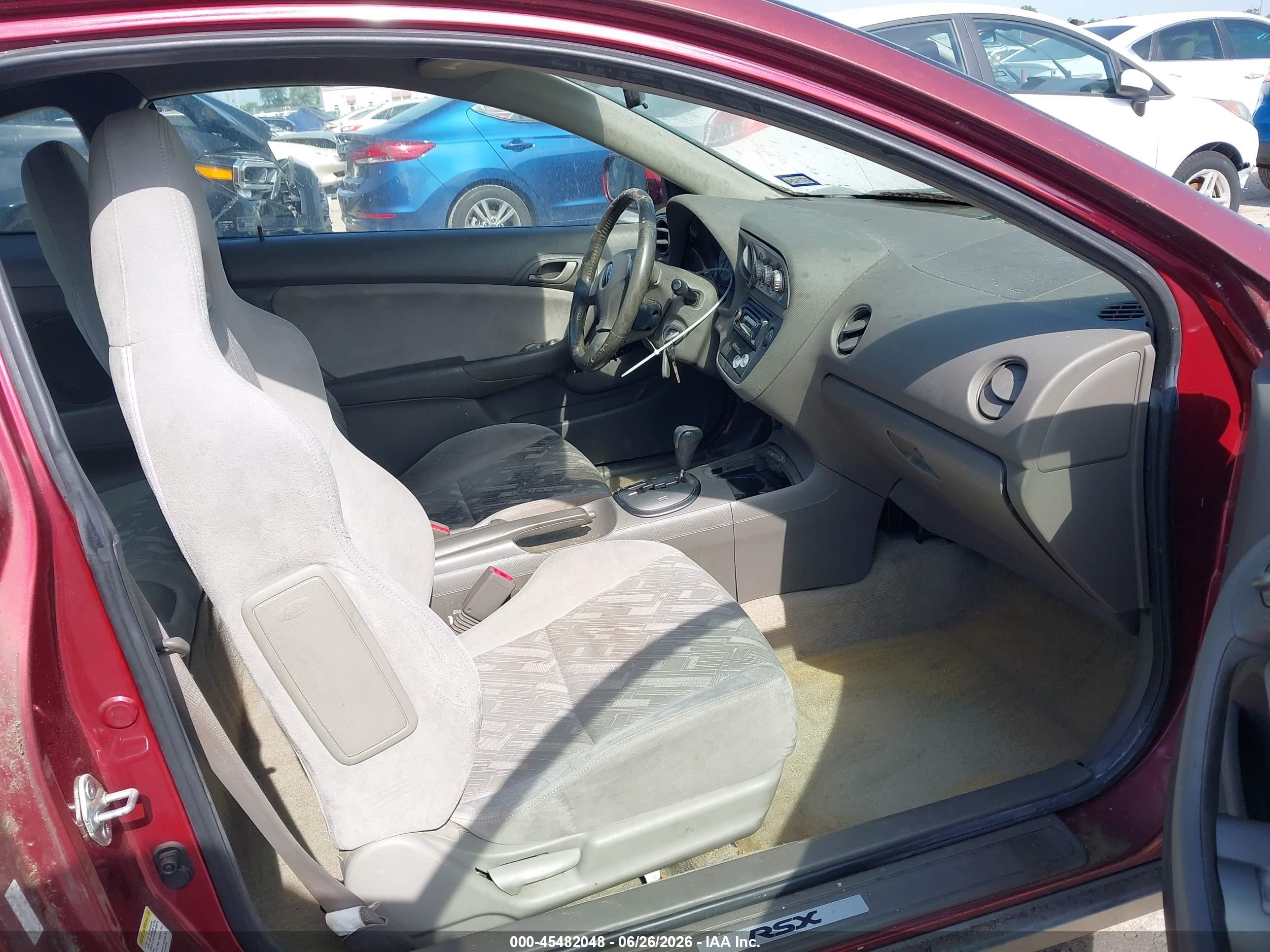 2003 Acura Rsx   Red vin: JH4DC54883S003788