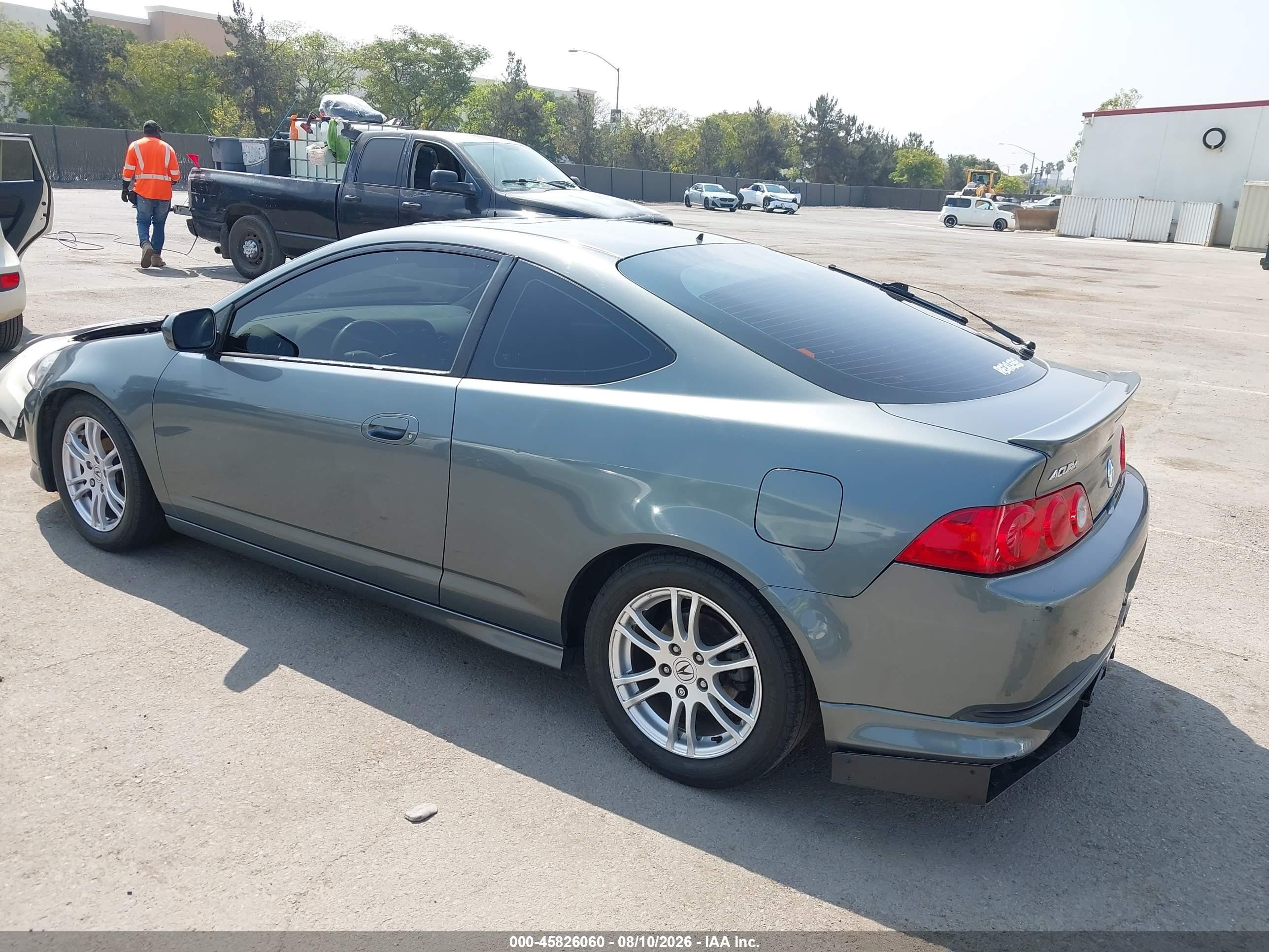 2005 Acura Rsx   Gray vin: JH4DC54885S008427