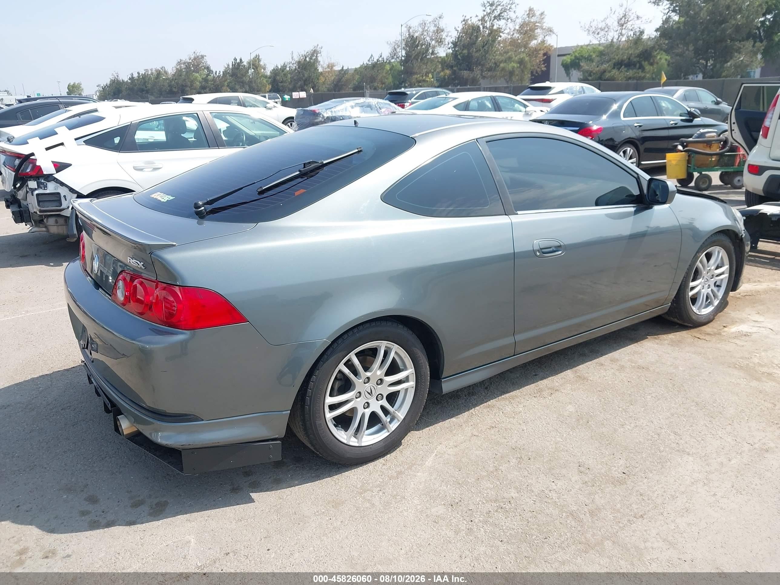2005 Acura Rsx   Gray vin: JH4DC54885S008427