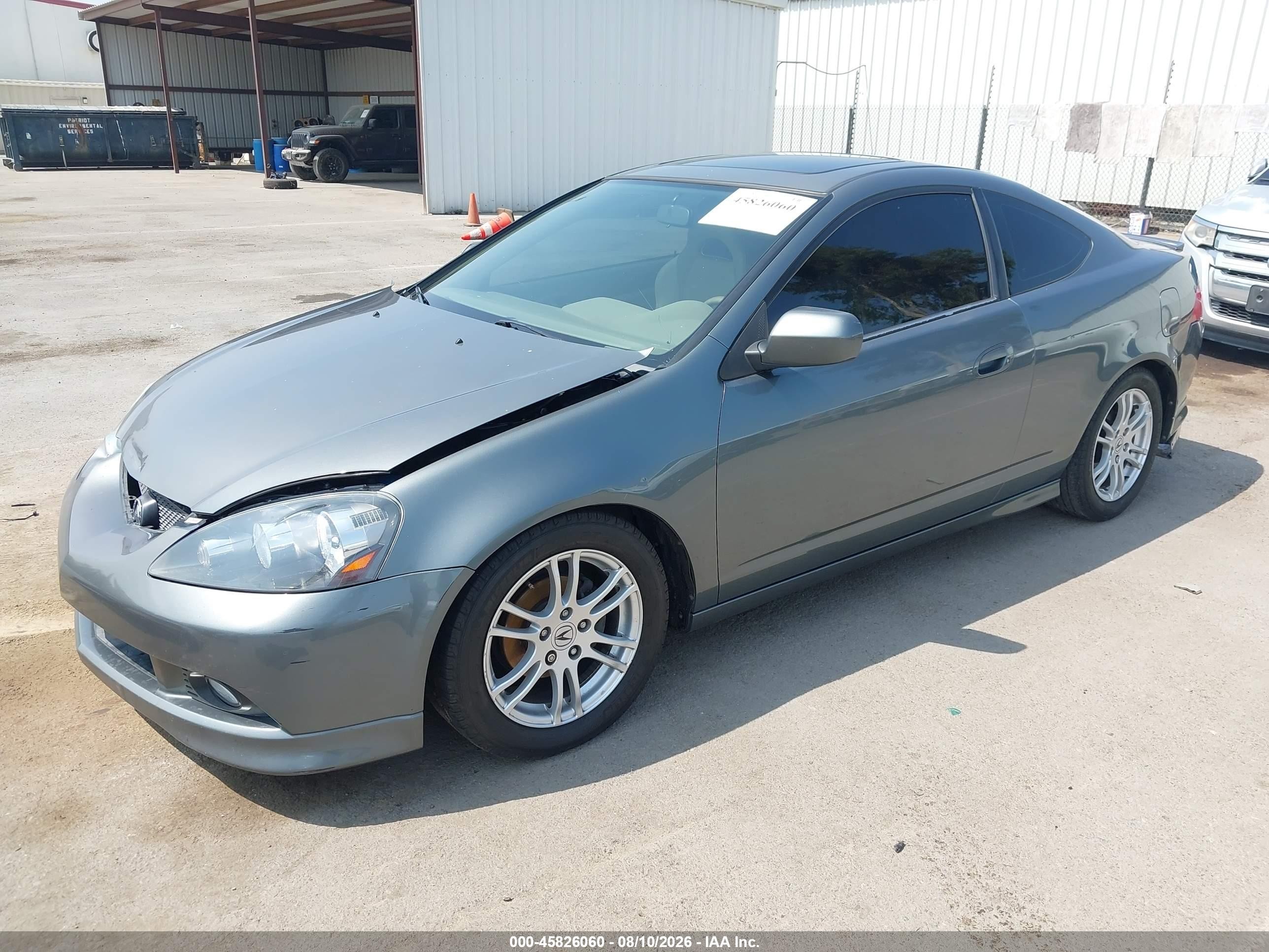 2005 Acura Rsx   Gray vin: JH4DC54885S008427