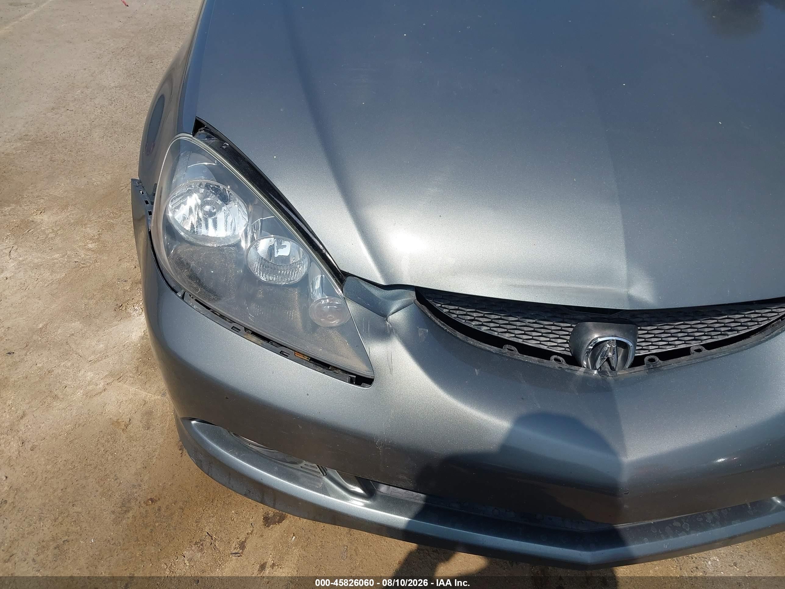 2005 Acura Rsx   Gray vin: JH4DC54885S008427