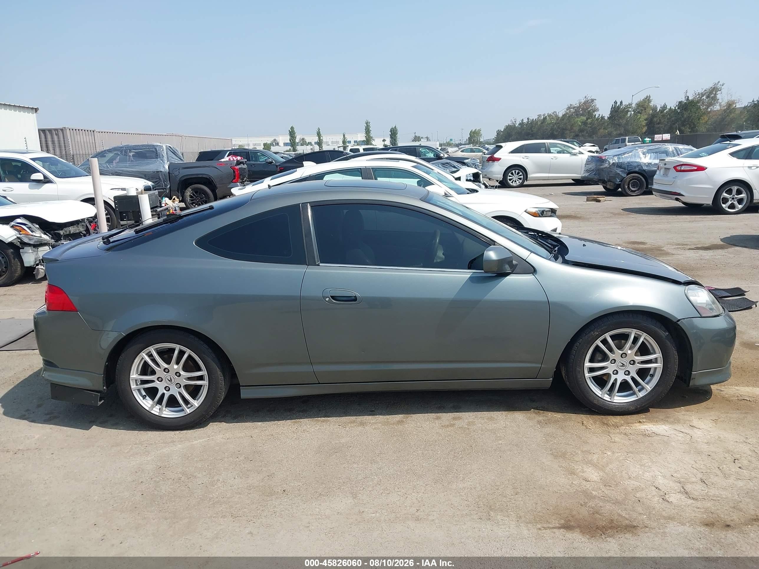 2005 Acura Rsx   Gray vin: JH4DC54885S008427