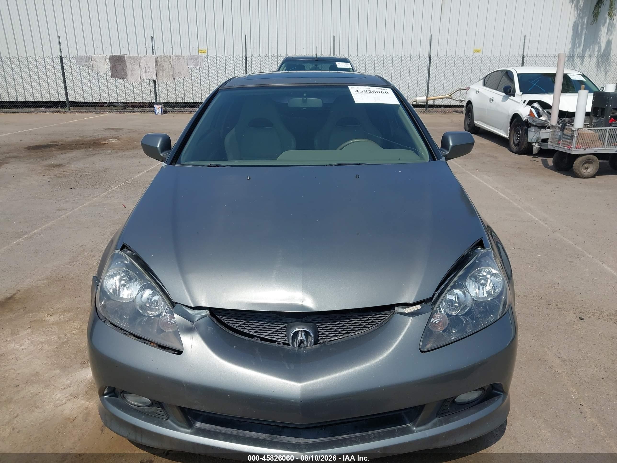 2005 Acura Rsx   Gray vin: JH4DC54885S008427