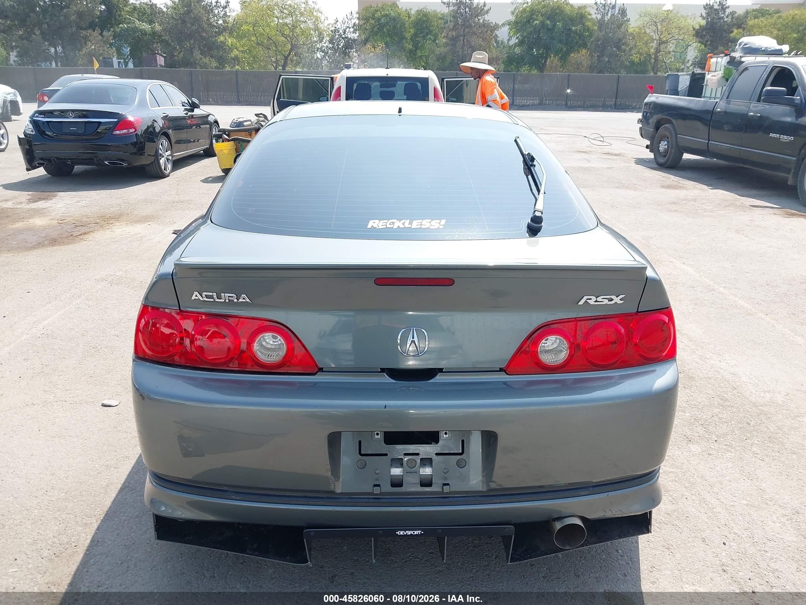 2005 Acura Rsx   Gray vin: JH4DC54885S008427