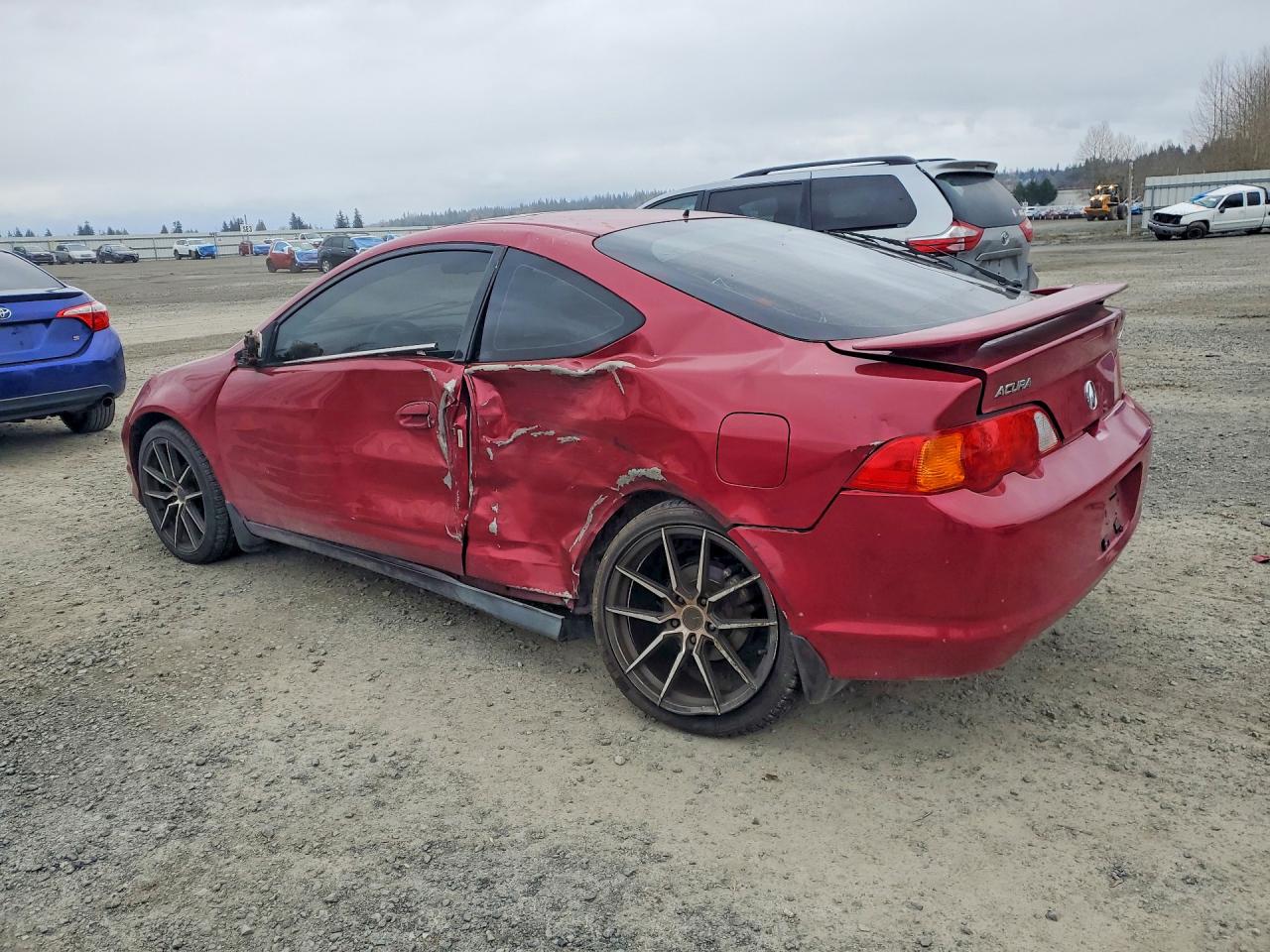 2002 Acura Rsx Red vin: JH4DC54892C038140