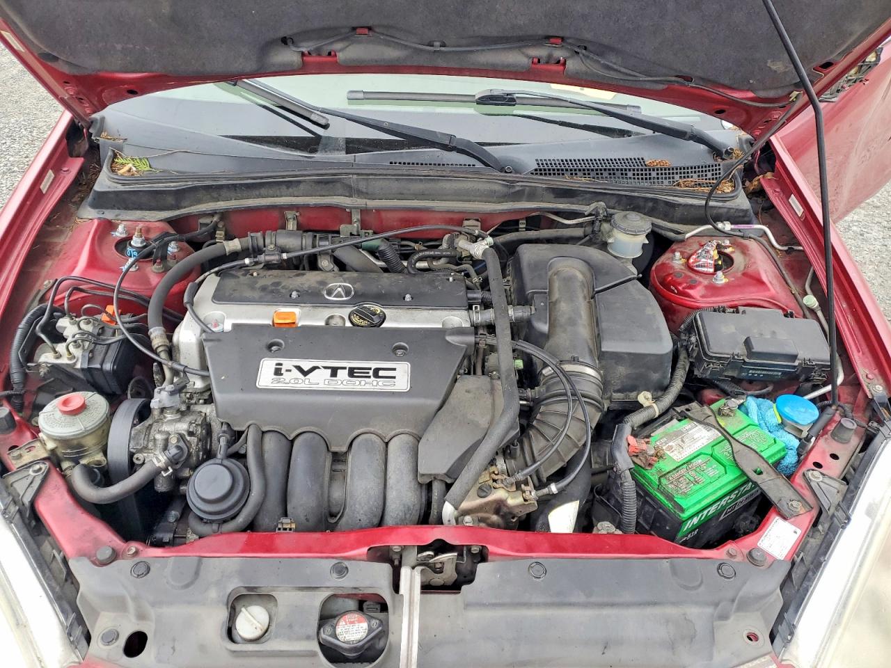 2002 Acura Rsx Red vin: JH4DC54892C038140