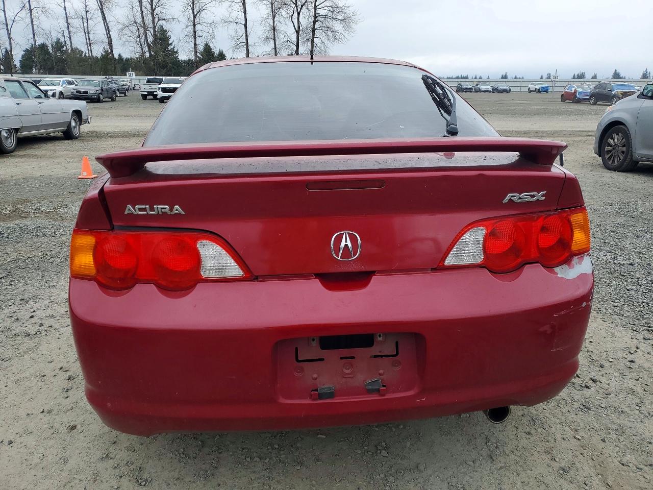 2002 Acura Rsx Red vin: JH4DC54892C038140