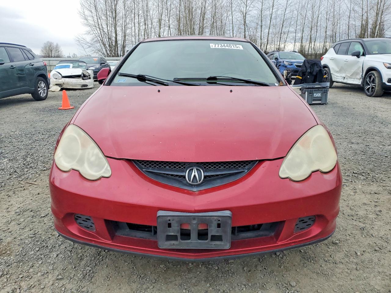 2002 Acura Rsx Red vin: JH4DC54892C038140