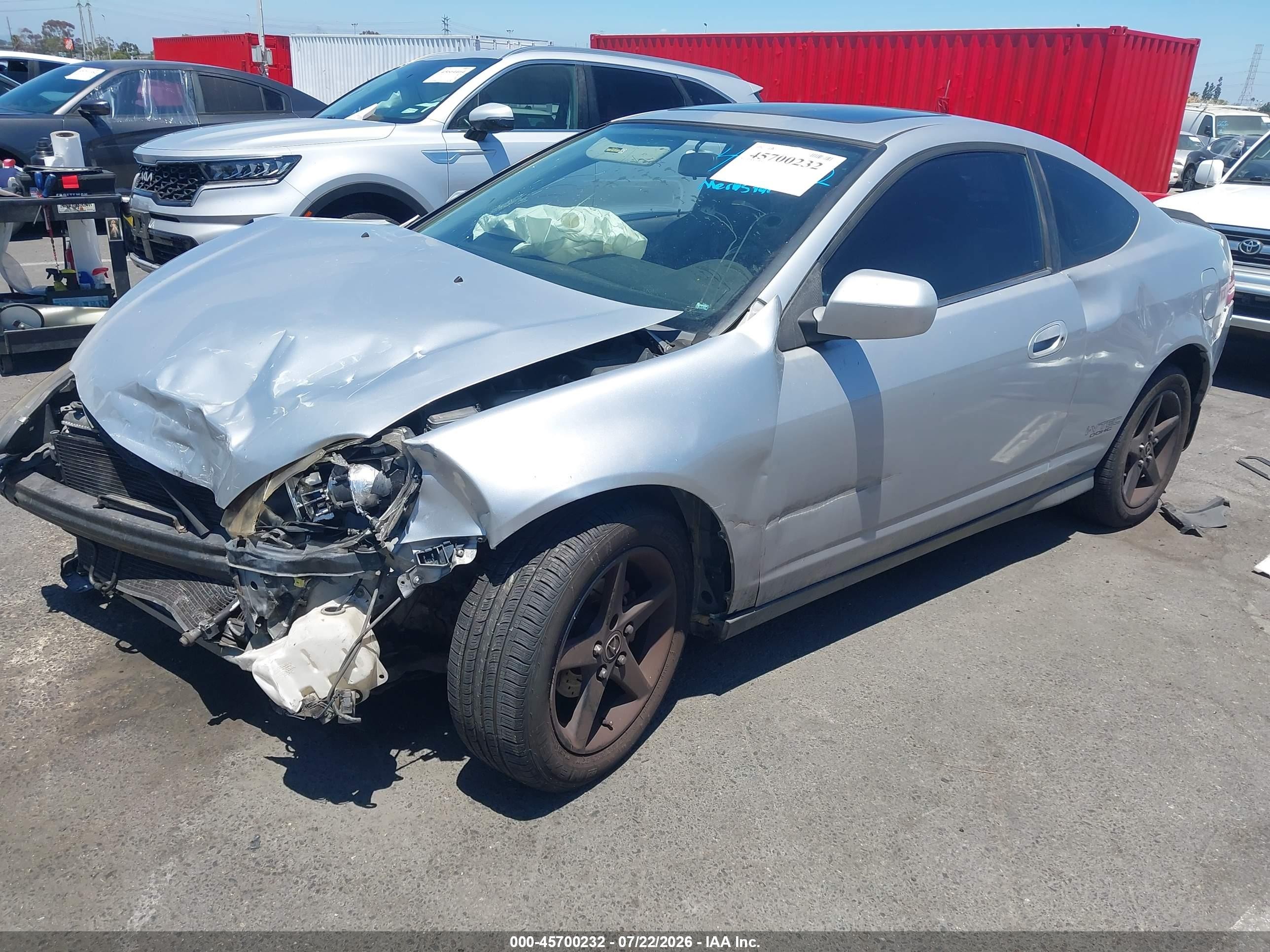 2003 Acura Rsx   Silver vin: JH4DC54893S002486