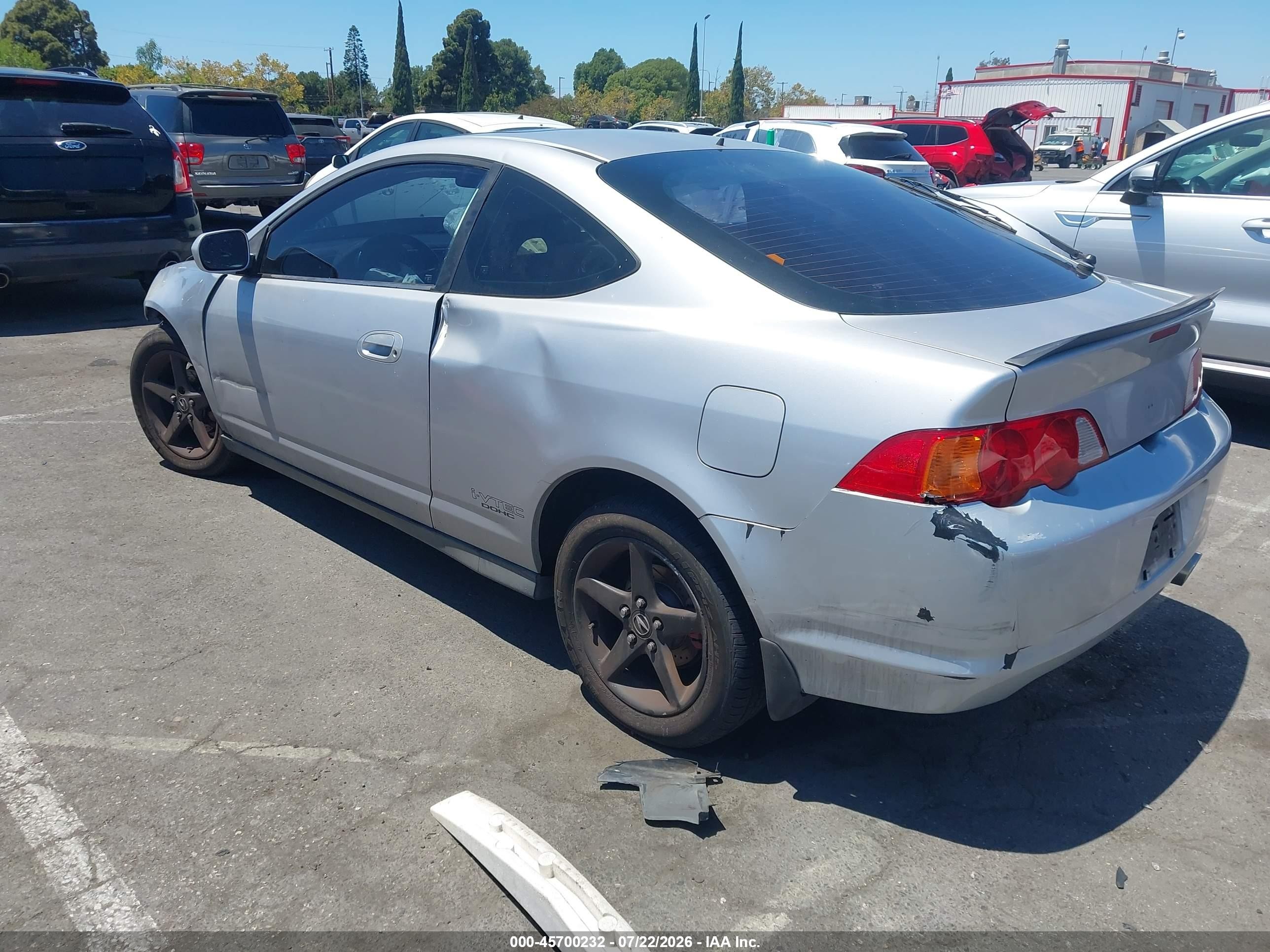 2003 Acura Rsx   Silver vin: JH4DC54893S002486