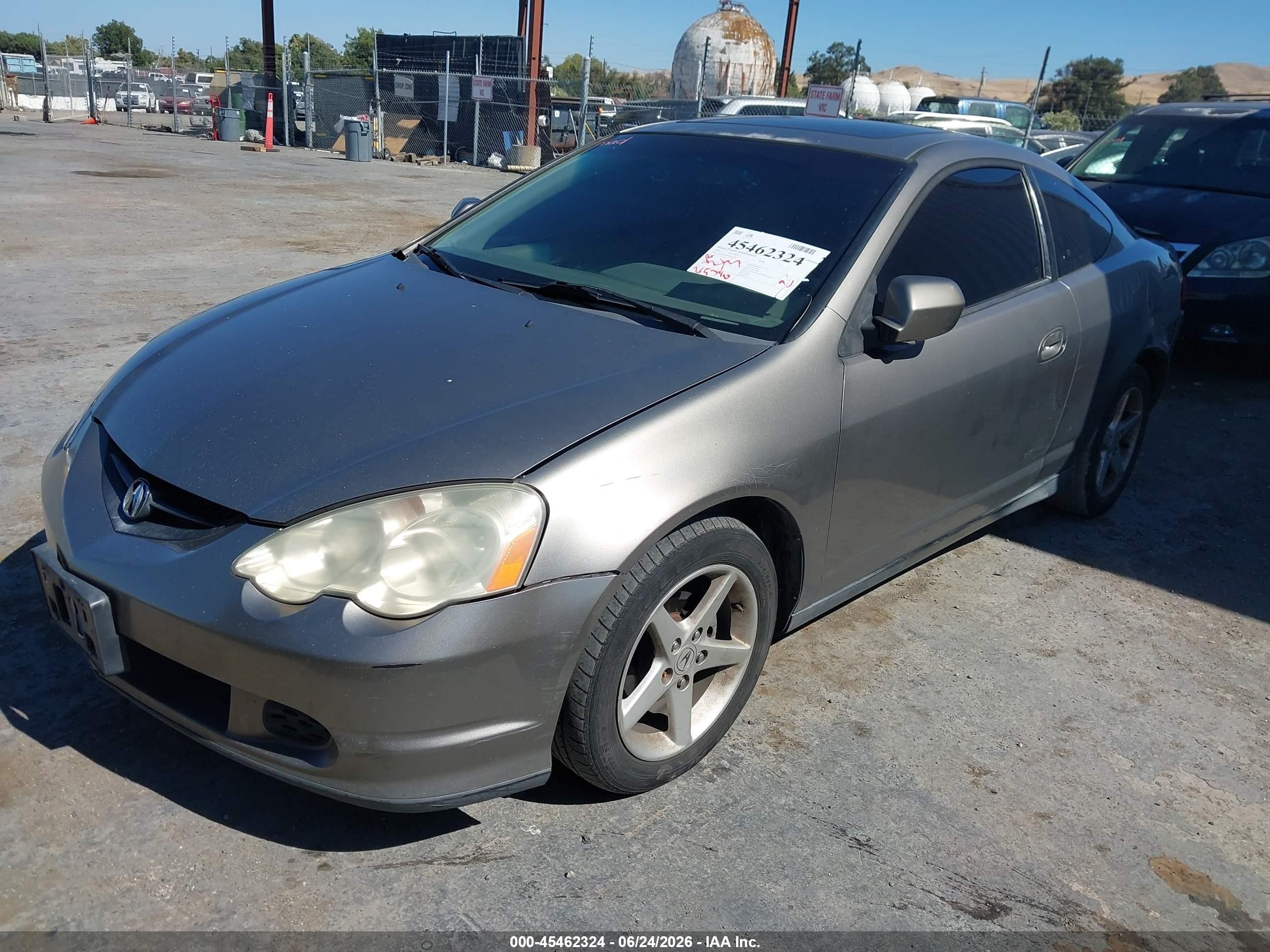 2004 Acura Rsx   Gray vin: JH4DC54894S009763