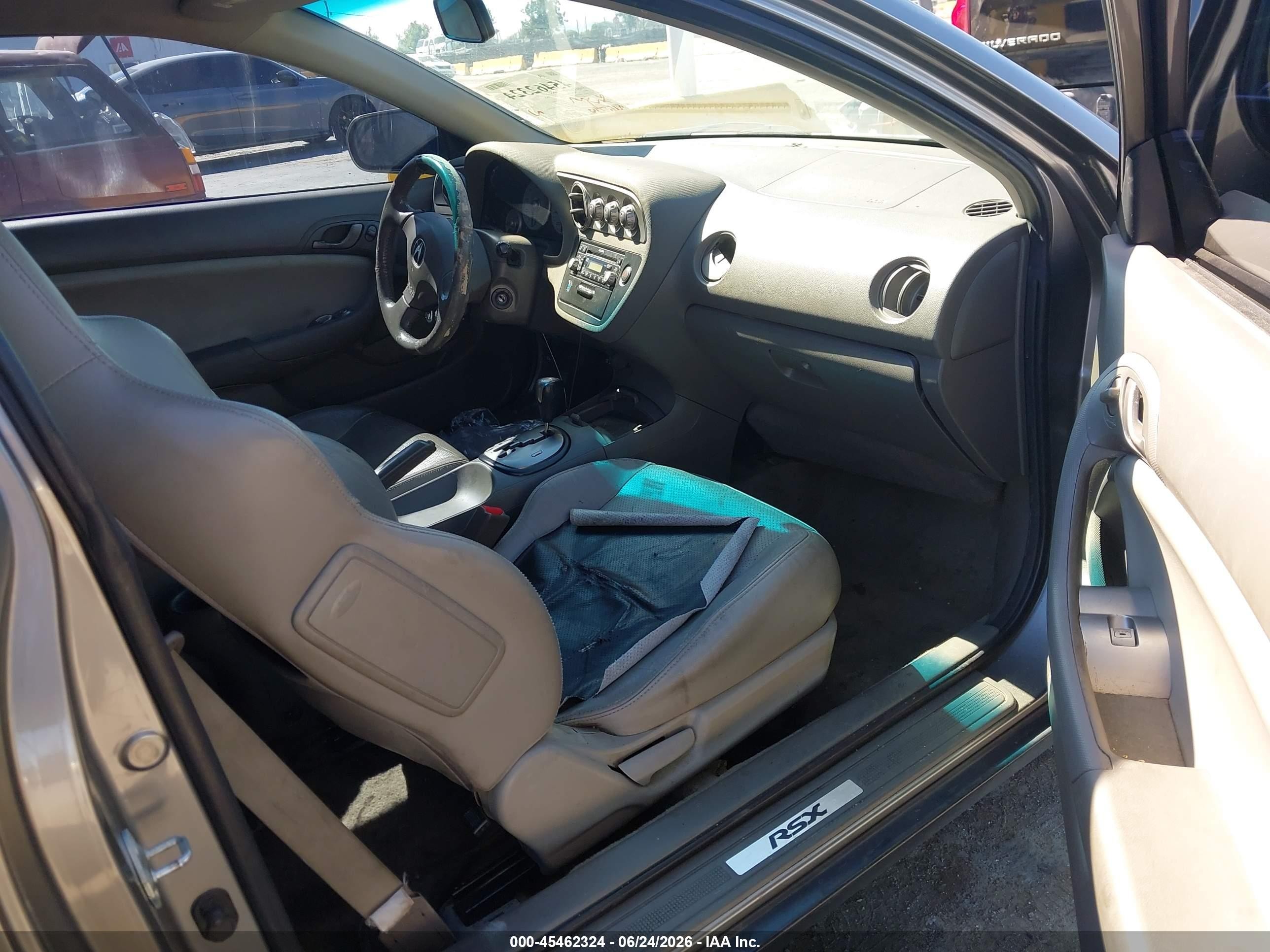 2004 Acura Rsx   Gray vin: JH4DC54894S009763