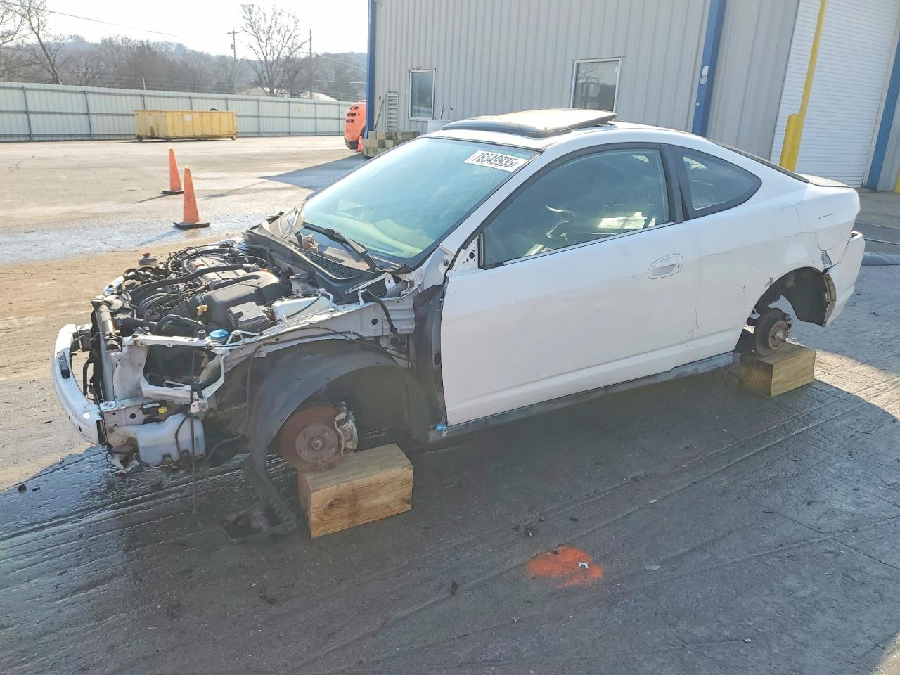 2004 Acura Rsx White vin: JH4DC54894S012209