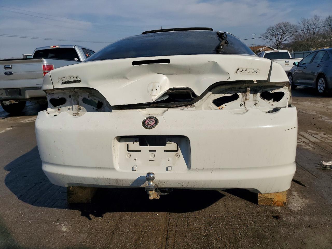 2004 Acura Rsx White vin: JH4DC54894S012209