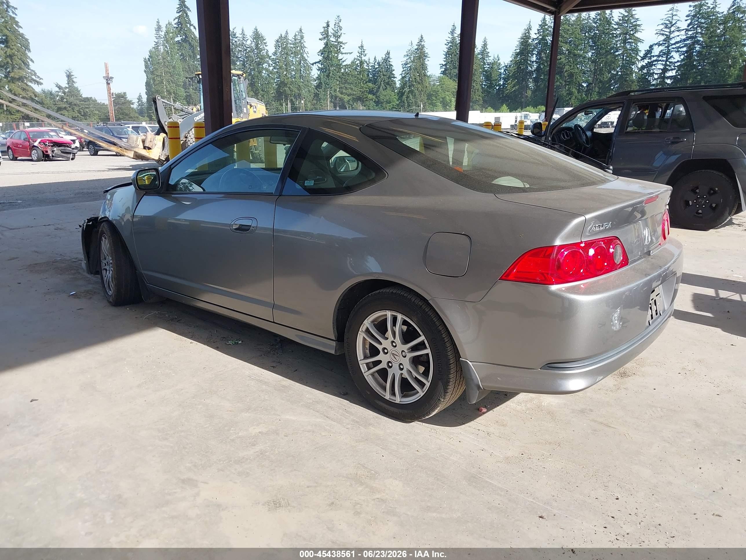 2005 Acura Rsx   Gray vin: JH4DC54895S006301