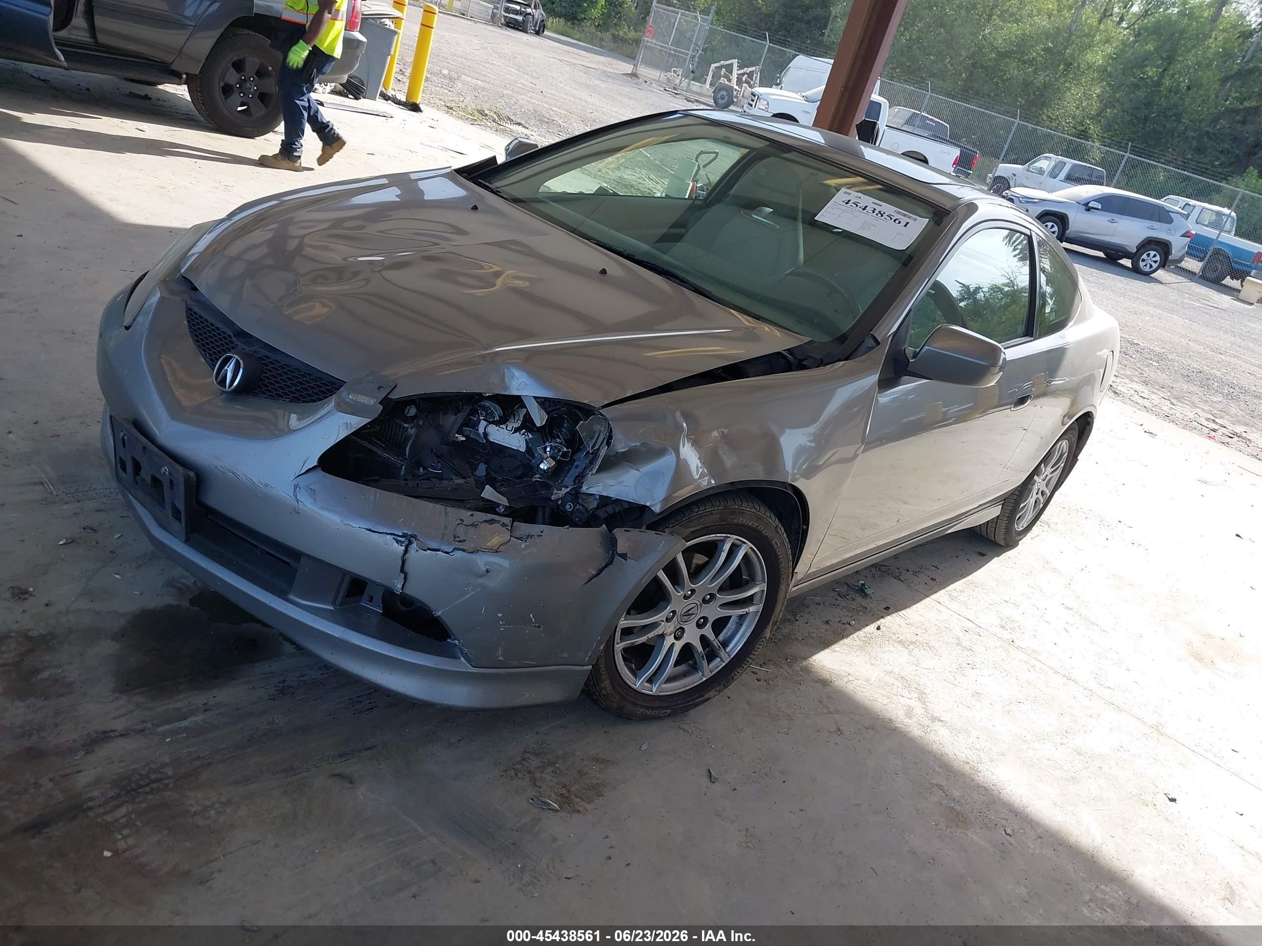 2005 Acura Rsx   Gray vin: JH4DC54895S006301