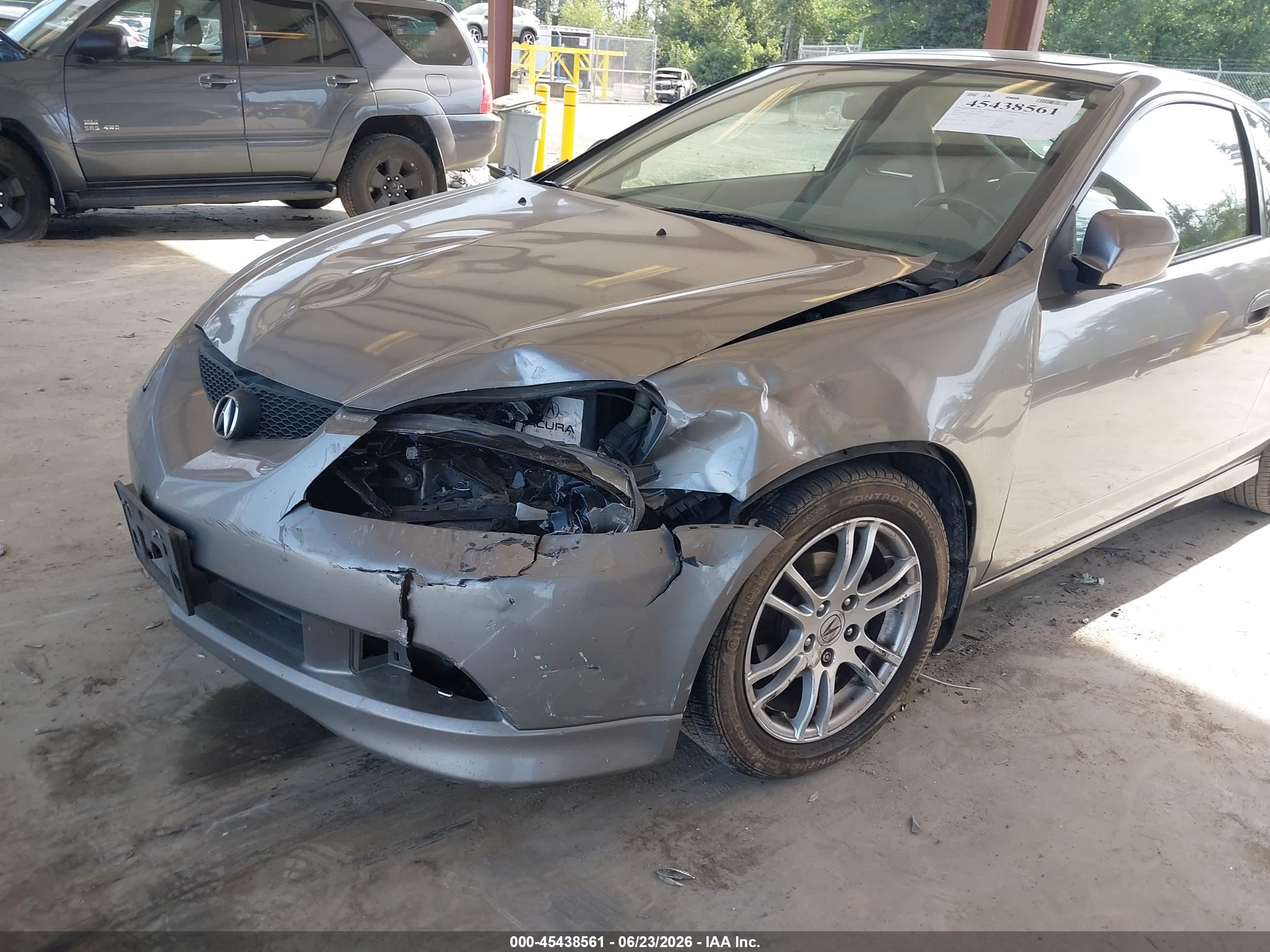 2005 Acura Rsx   Gray vin: JH4DC54895S006301