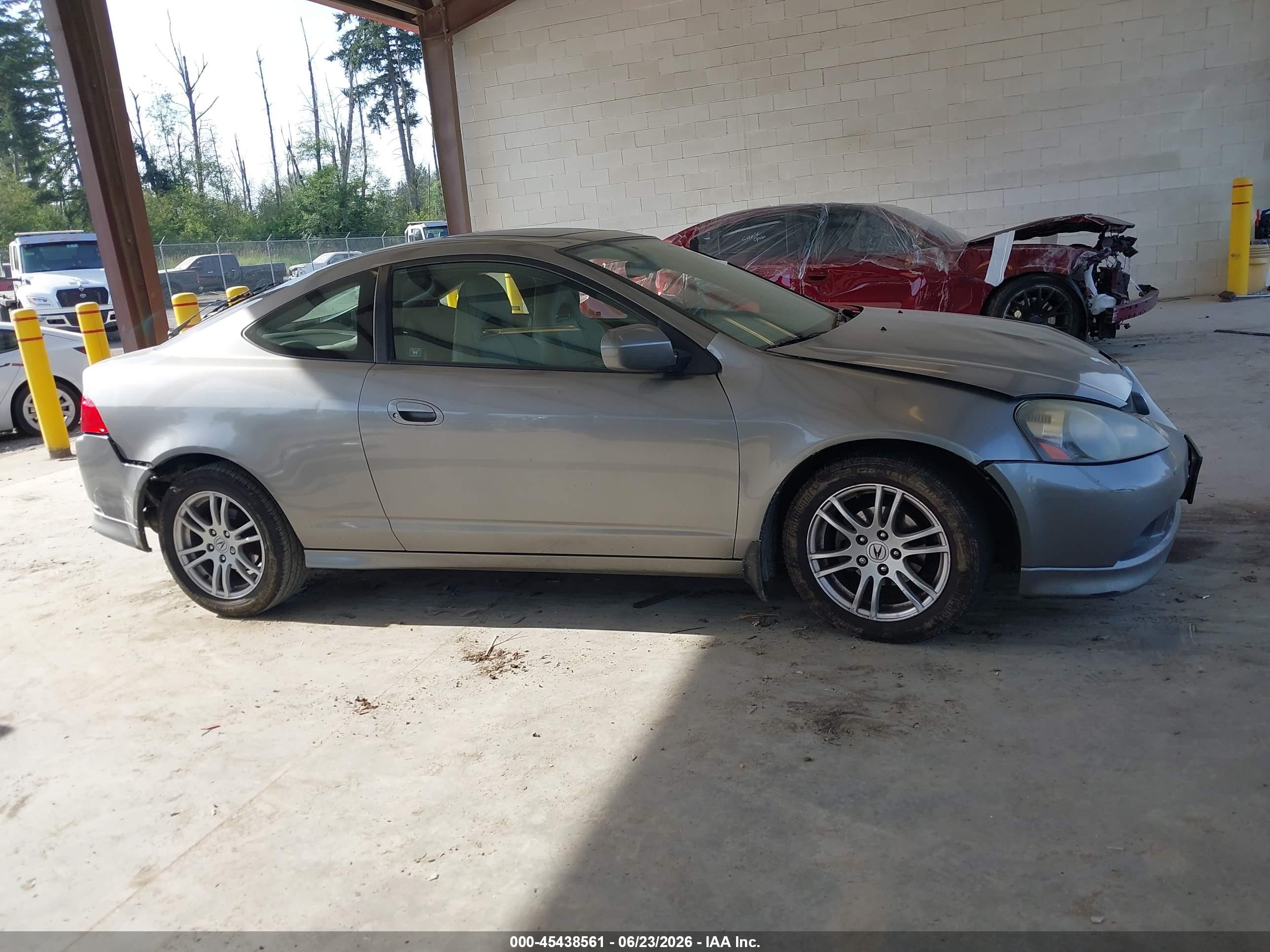 2005 Acura Rsx   Gray vin: JH4DC54895S006301