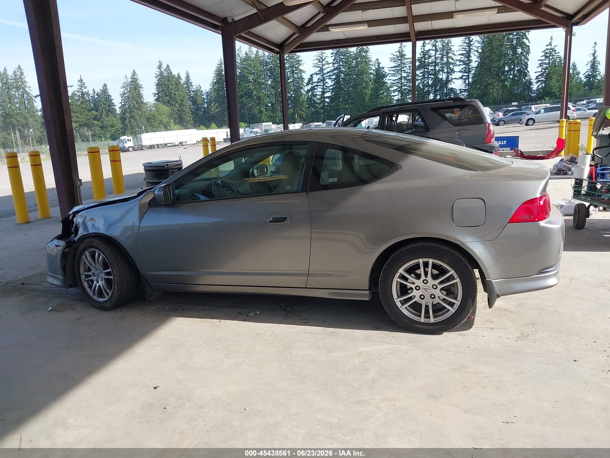 2005 Acura Rsx   Gray vin: JH4DC54895S006301