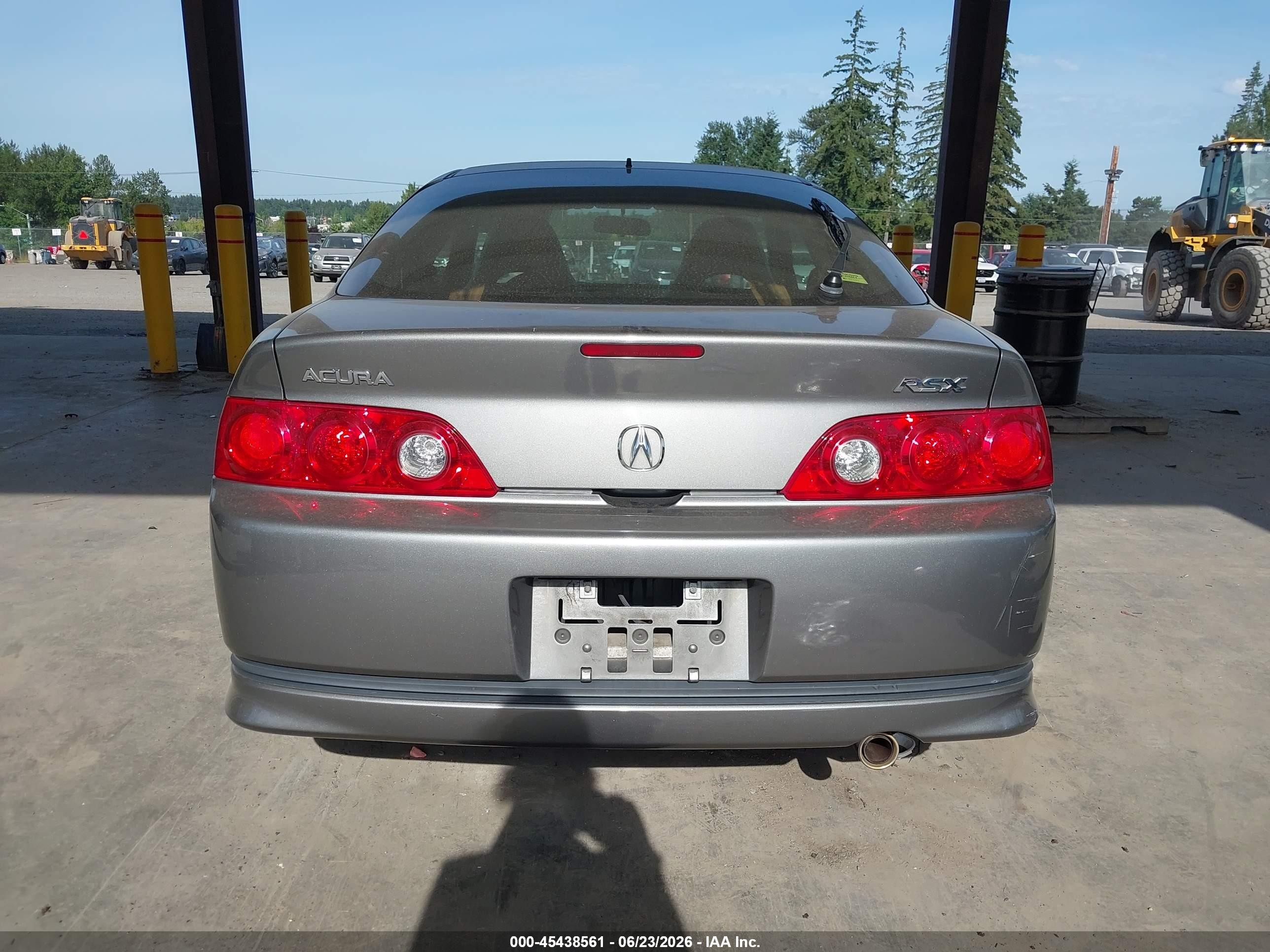 2005 Acura Rsx   Gray vin: JH4DC54895S006301